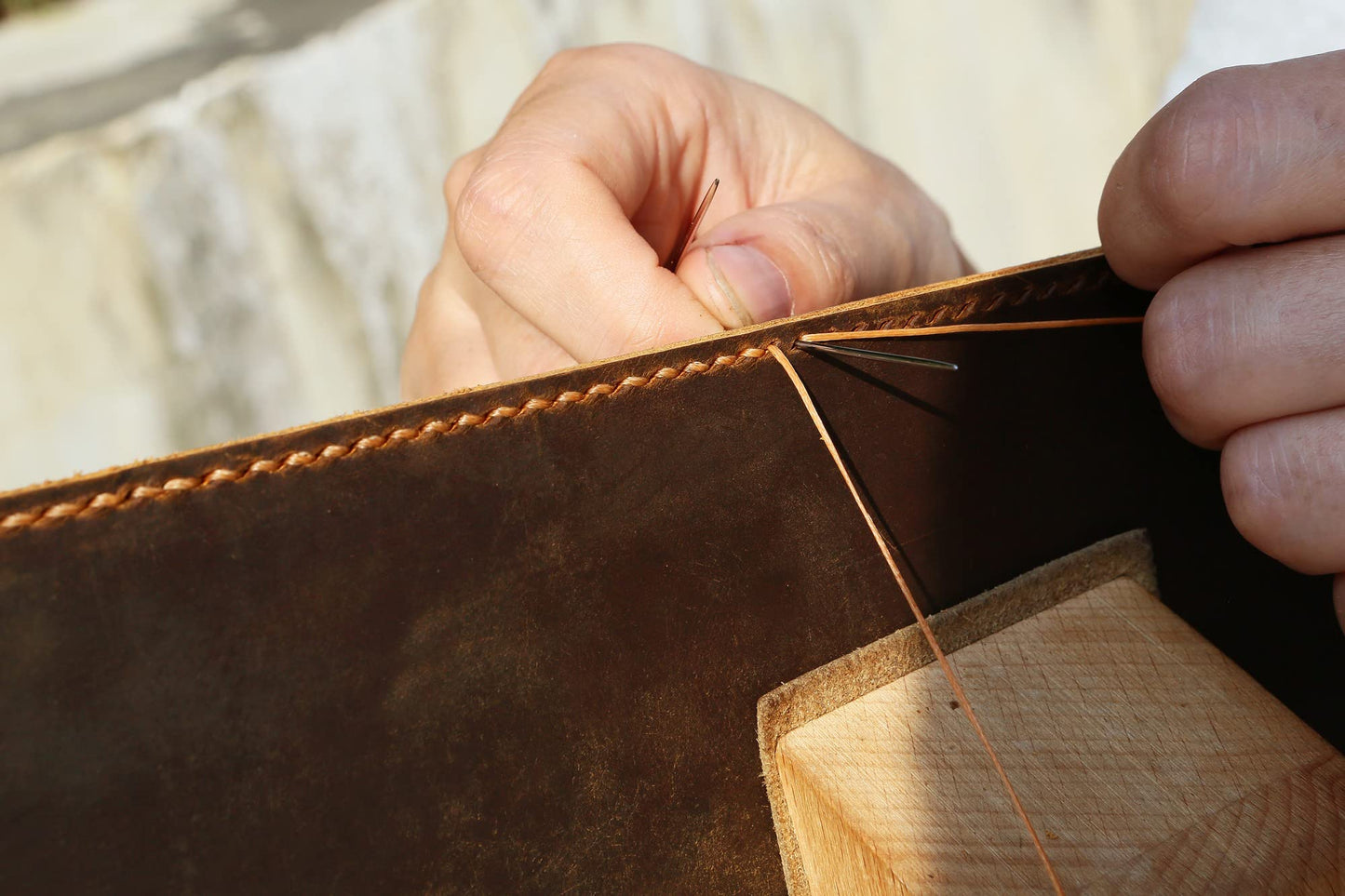 Leather business portfolio 3 ring binder for letter size 3 hole refill paper/leather organizer folder for 8.5 x 11 refillable paper