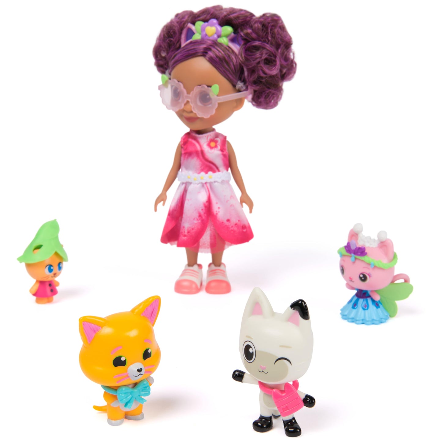 Gabby's Dollhouse: The Movie, Gabby's Garden Friends Pack with 6-Inch Gabby Doll, 4 Toy Figures & Accessories, Kids Toys for Girls & Boys Ages 3 and Up