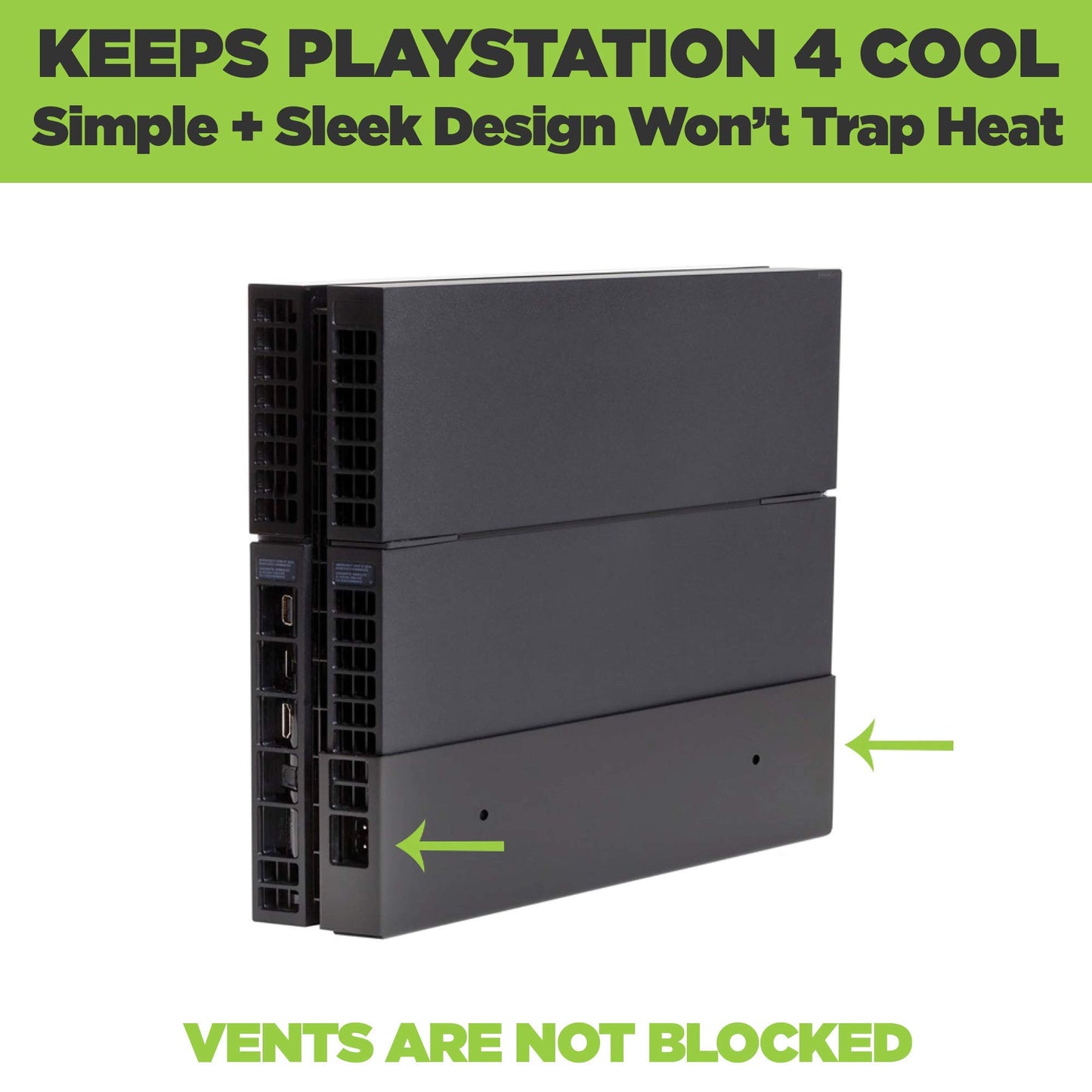 HIDEit Mounts 4 Bundle, Wall Mounts for Original PS4 and Controllers, Steel Mount for PS4 Original and 2 Controller Mounts to Safely Store Your PS4 and PlayStation Controller Near or Behind TV