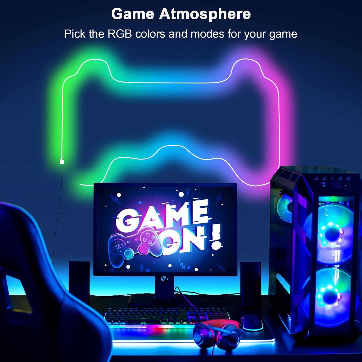 Cozylady RGB Neon Light LED Rope Light,Waterproof Bluetooth APP Remote Control Music Sync Strip Light,24V Flexible DIY Silicone Light for Bedroom Home Indoor Outdoor Decoration