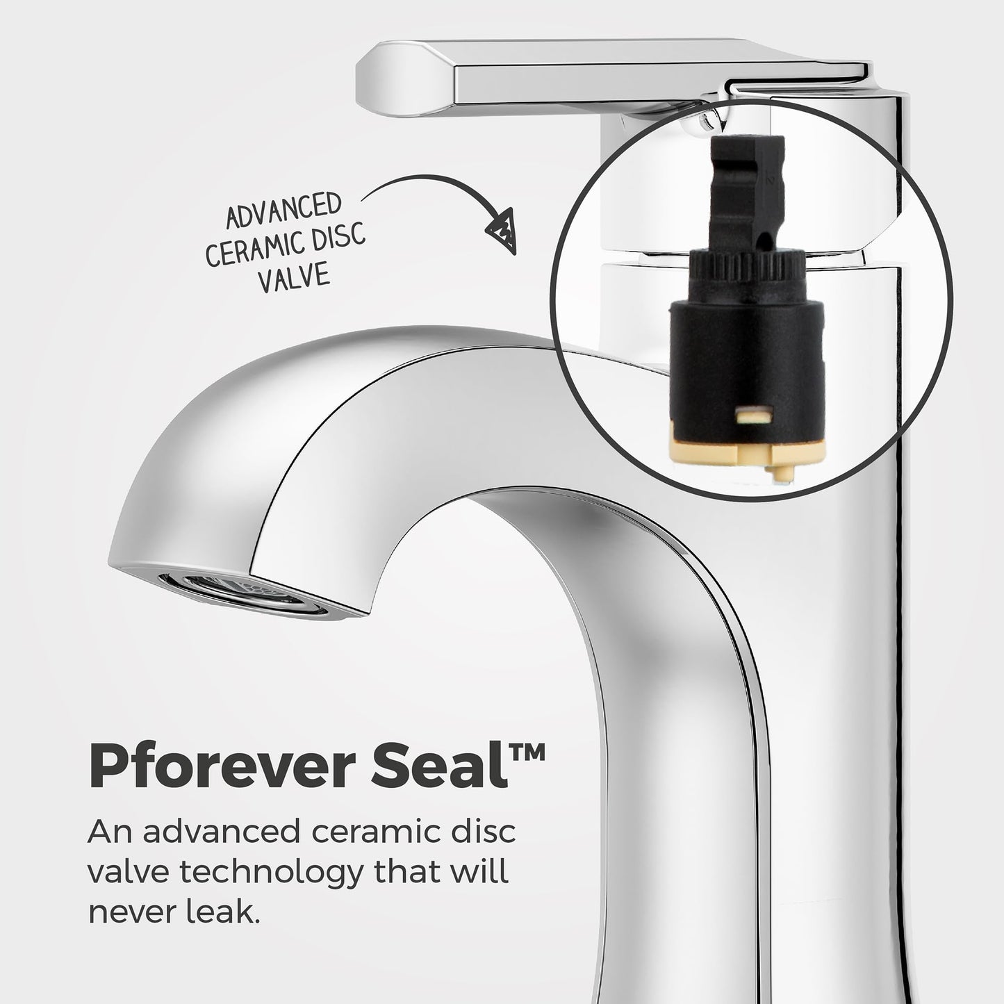 Pfister Vaneri Single Control Lavatory Faucet in Polished Chrome