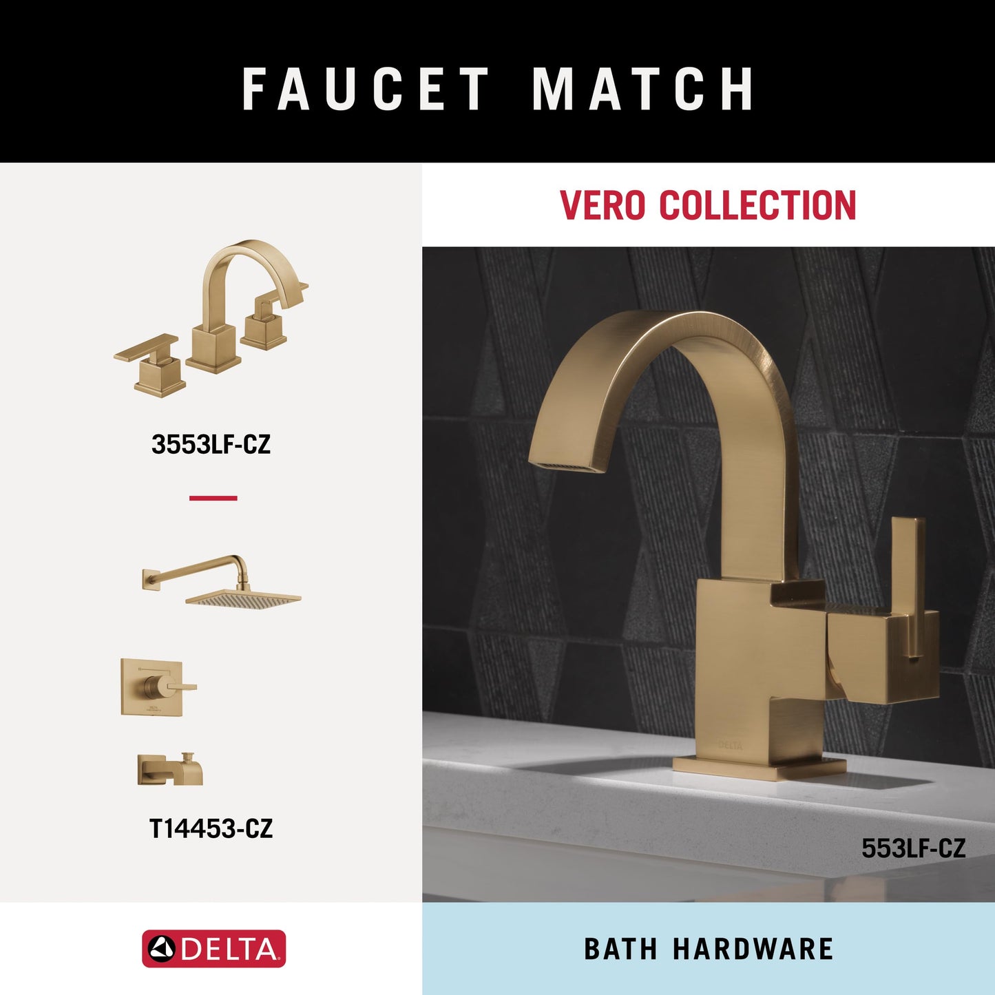 Delta Vero (1-Pack) Toilet Paper Holder Champagne Bronze Tissue Roll Holder for Bathroom Organization and Storage Single Post Toilet Tissue Holder Wall Bathroom Accessories 77750-CZ