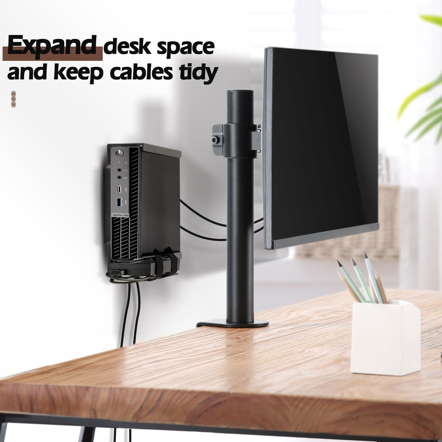 2 Pack Mini PC Mount Compatible with Dell Micro Form Factor Case Mount,VESA, Under Desk and Wall Mount Fits MFF 3040 3050 3060 5060 5070 7010 7020 7040 7050 7060 7070 7080 7090 9020 pro Micro Mount