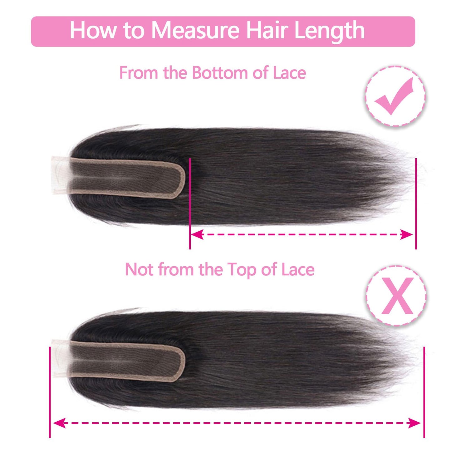 18 Inch 2x6 HD Lace Closure Only Body Wave 12A Brazilian Skin-Like Closure Human Hair 100% Virgin Remy Hair Frontal HD Lace Pre Plucked With Baby Hair Natural Black