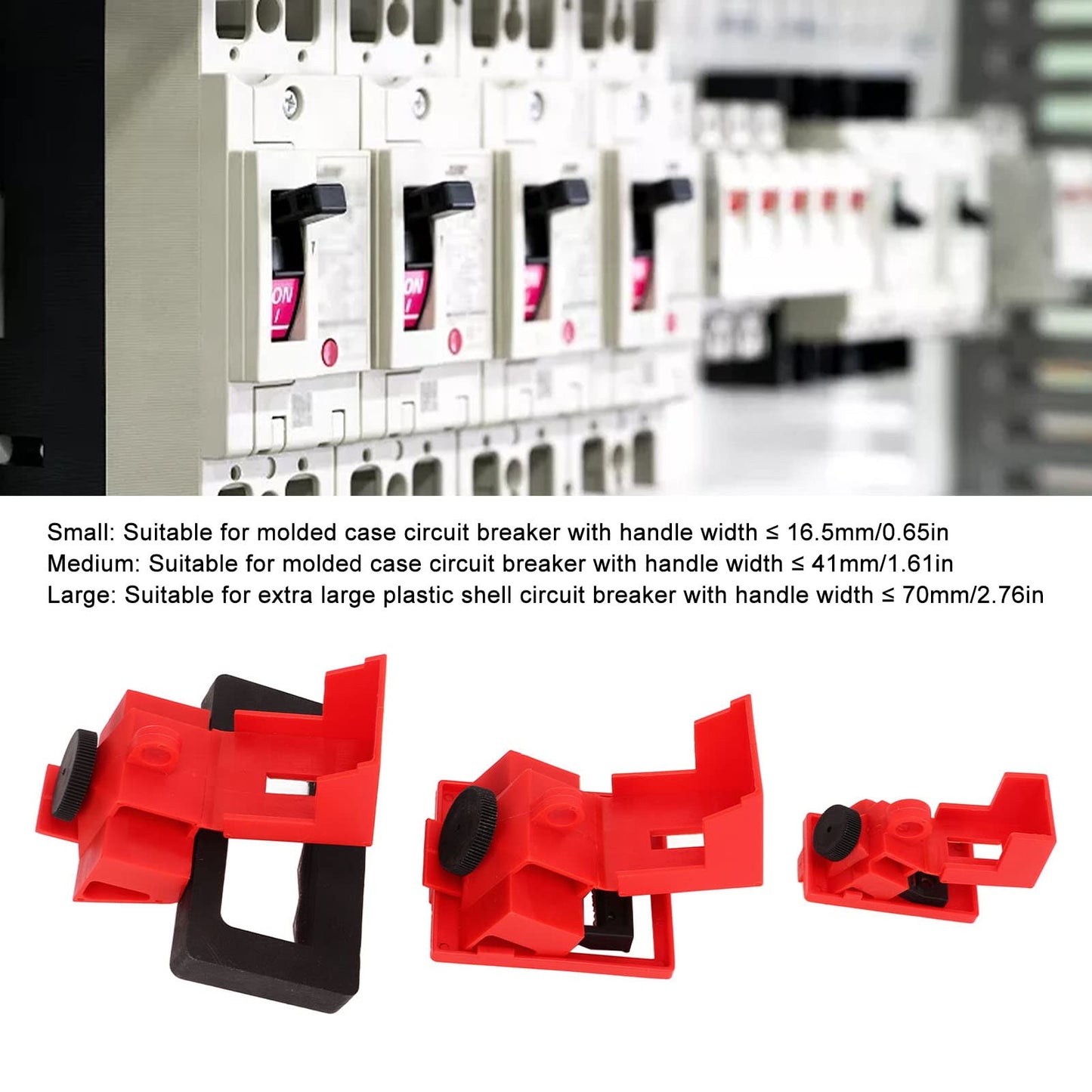 Circuit Breaker Lockout Device, Lockout Tagout Kit 12 Pcs Single Pole Breaker Lock Out Device Nylon Breaker Clamp On Lockout Tagout Kit for Loto Station Lock Out Tag Out Set
