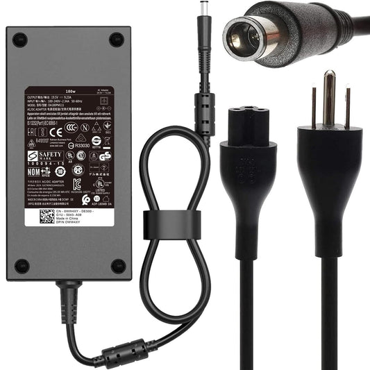 180w 19.5V 9.23A AC Laptop Charger Fit for Dell Precision 7510 7520 7530 7540 7550 7560 3530 7730 5530 M4600 M4700 M4800 DA180PM111 for Dell G5 G7 15 17 Adapter Power Supply Cord