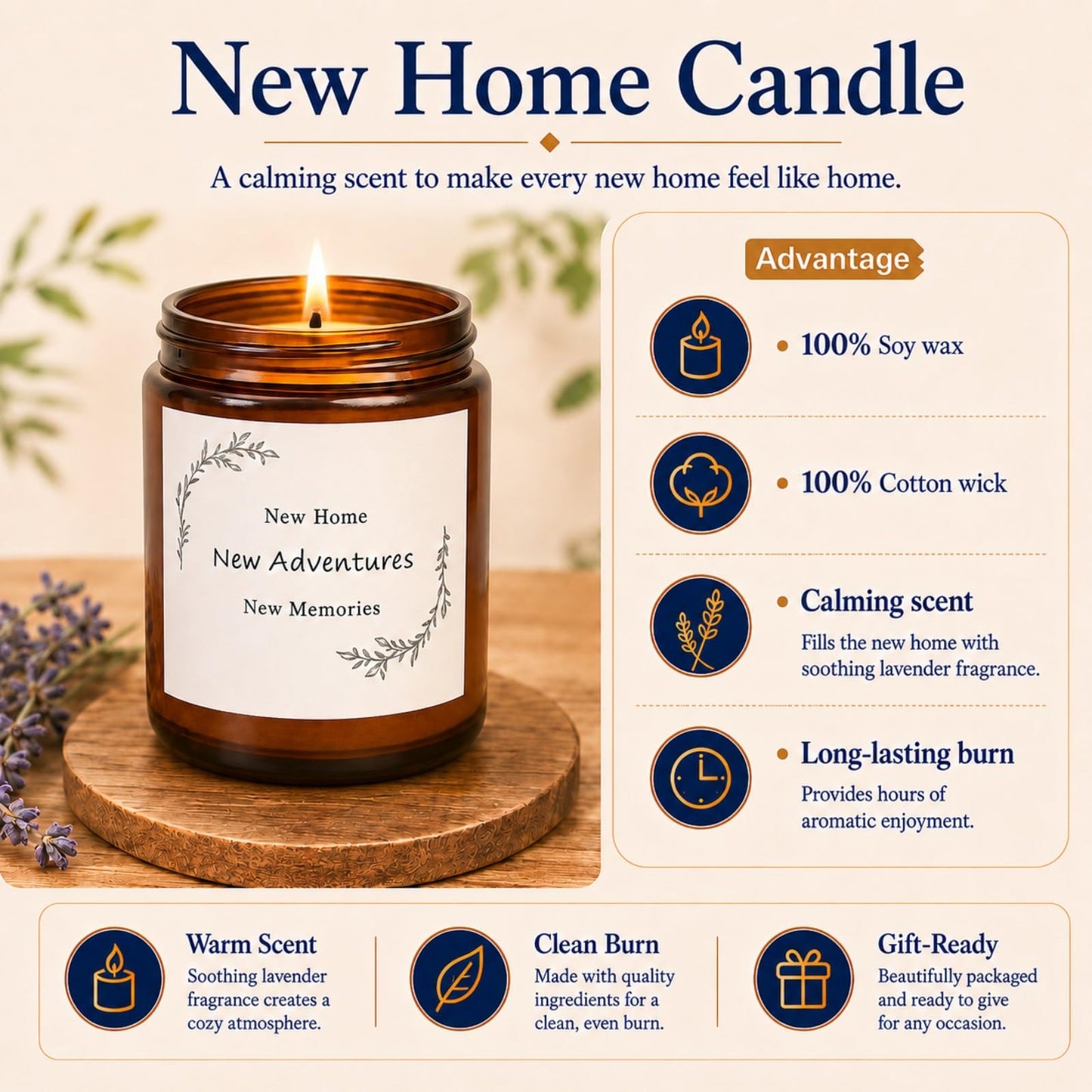 Housewarming Gifts New Home Basket，21-Piece Including Cutting Board, Handwashing Set, and Aromatherapy – Ideal for Housewarming Gift for Couples, New Home Families, and Closing Gifts for Home Buyers