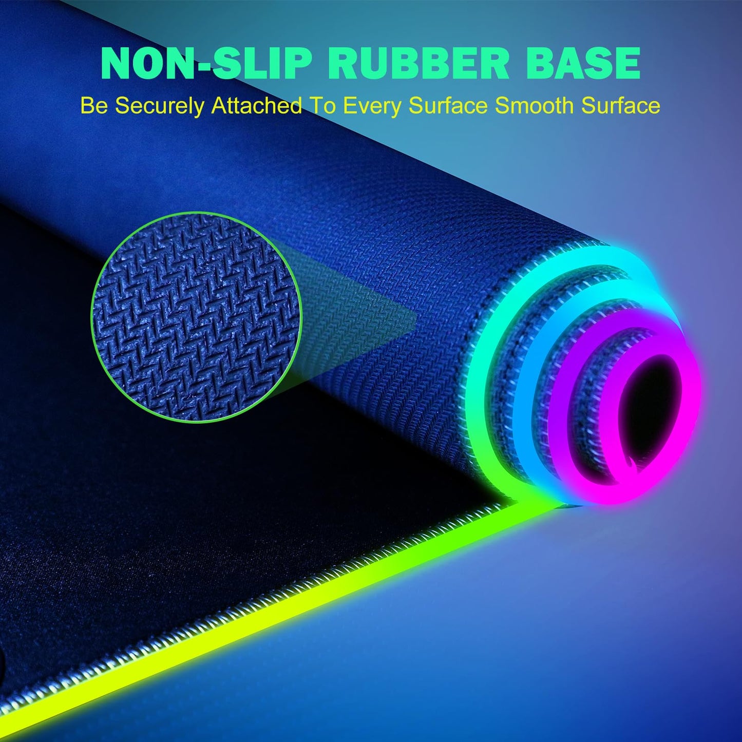 GIM RGB Gaming Mouse Pad with Simultaneous Charging for Phone & iWatch, LED Mouse Mat 800x300x4MM, 14 Light Modes, Non-Slip Rubber Base, Computer Keyboard Mat for Gaming, 20W PD Adapter Included