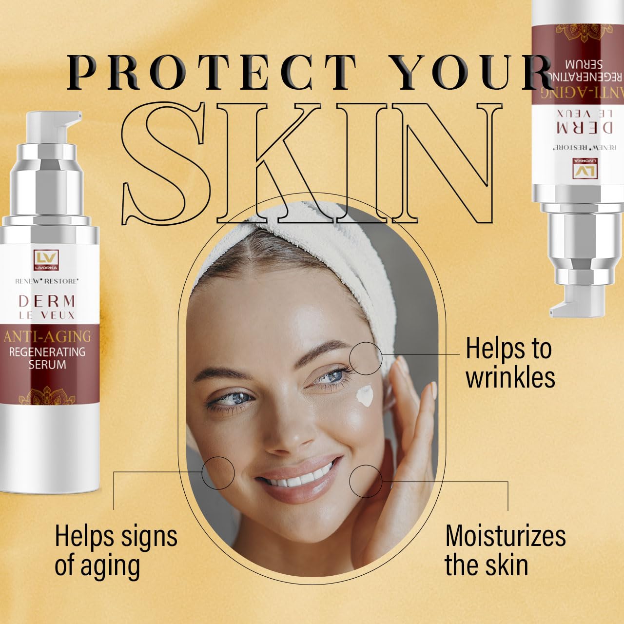 (2 Pack) Derm Le Veux, Derm La Veux, Derm Le Veu, Derm Leveux Serum, Derma Le Veux Serum, Derm Le Veux Face Cream, Veur, Veus, Dermlevue Serum, Derm Le Veux Deluxe Serum, Derma La Veux, 2 Bottles