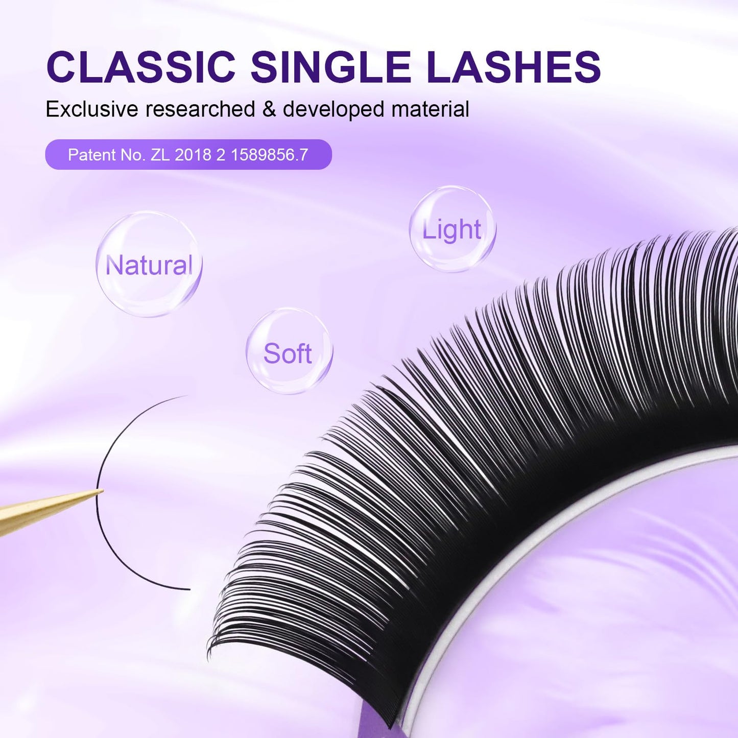 NAGARAKU 5 Trays Eyelash Extensions 0.03mm D 11/12/13/14/15mm in 1 pack Classic Individual Lashes Soft Natural Professional Faux Mink 16 rows