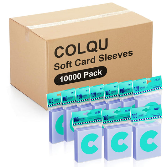 10000ct Card Sleeves for Trading Cards, Clear Penny Sleeves, Baseball Card Sleeve, Soft Sports Card Sleeve, Plastic Card Protector Fit for MTG Game Card Standard Cards