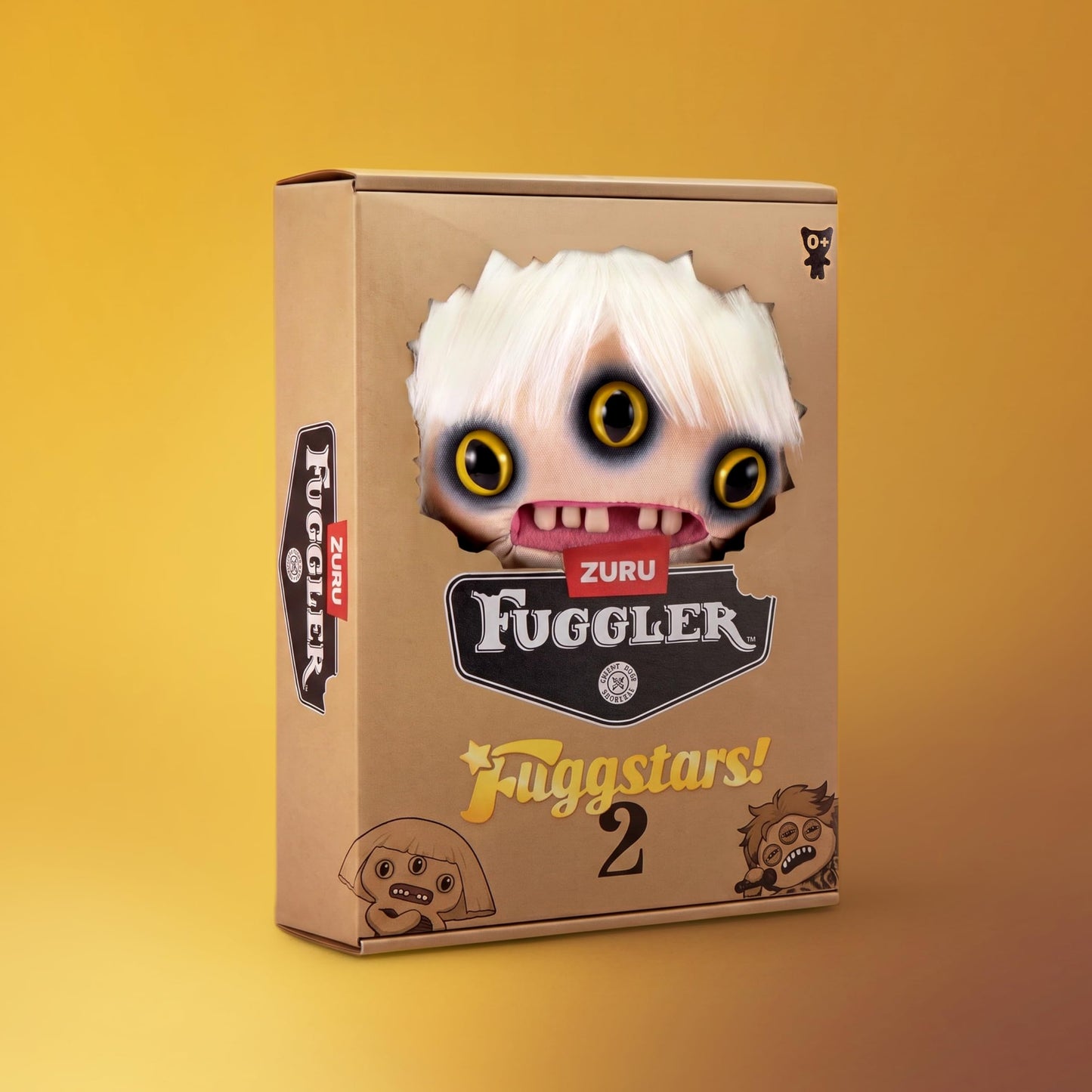 Fuggler Fugg Stars Series 2 9 Inch Plush Collectible Toy (Lady Fugg) by ZURU Featuring Funny Ugly Monster Design with Wild Expressions, Unique Personalities, and Chaotic Style for Fans and Collectors