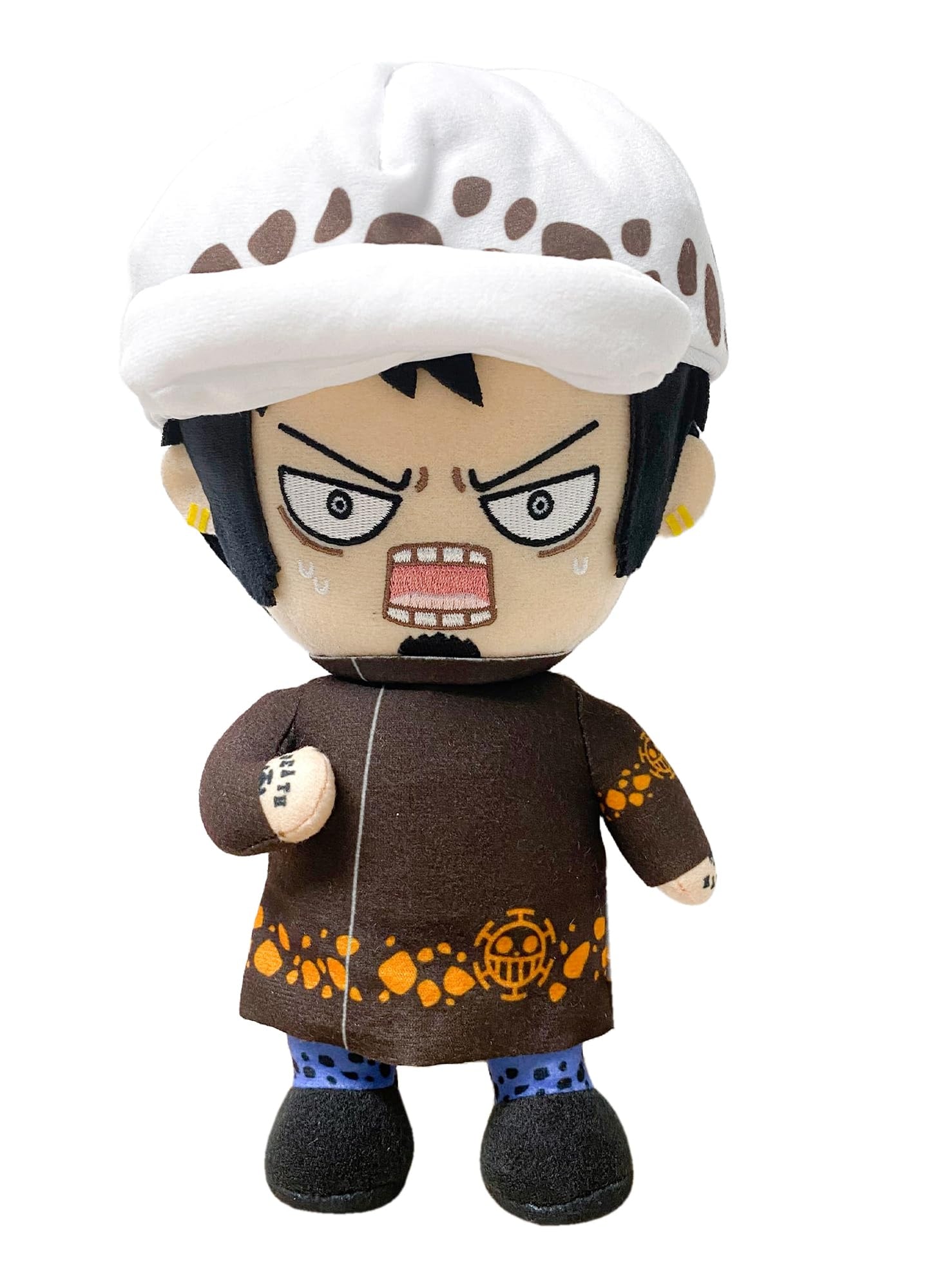 Great Eastern Entertainment One Piece - Trafalgar D. Water Law (Face Change) Plush 8" H