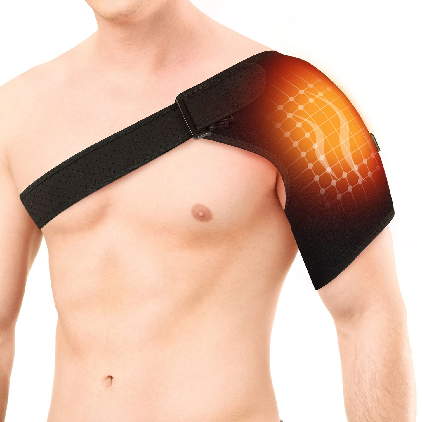 North American Health + Wellness - Therapeutic Shoulder Wrap - Heat to Help Soothe Pain,JB8623