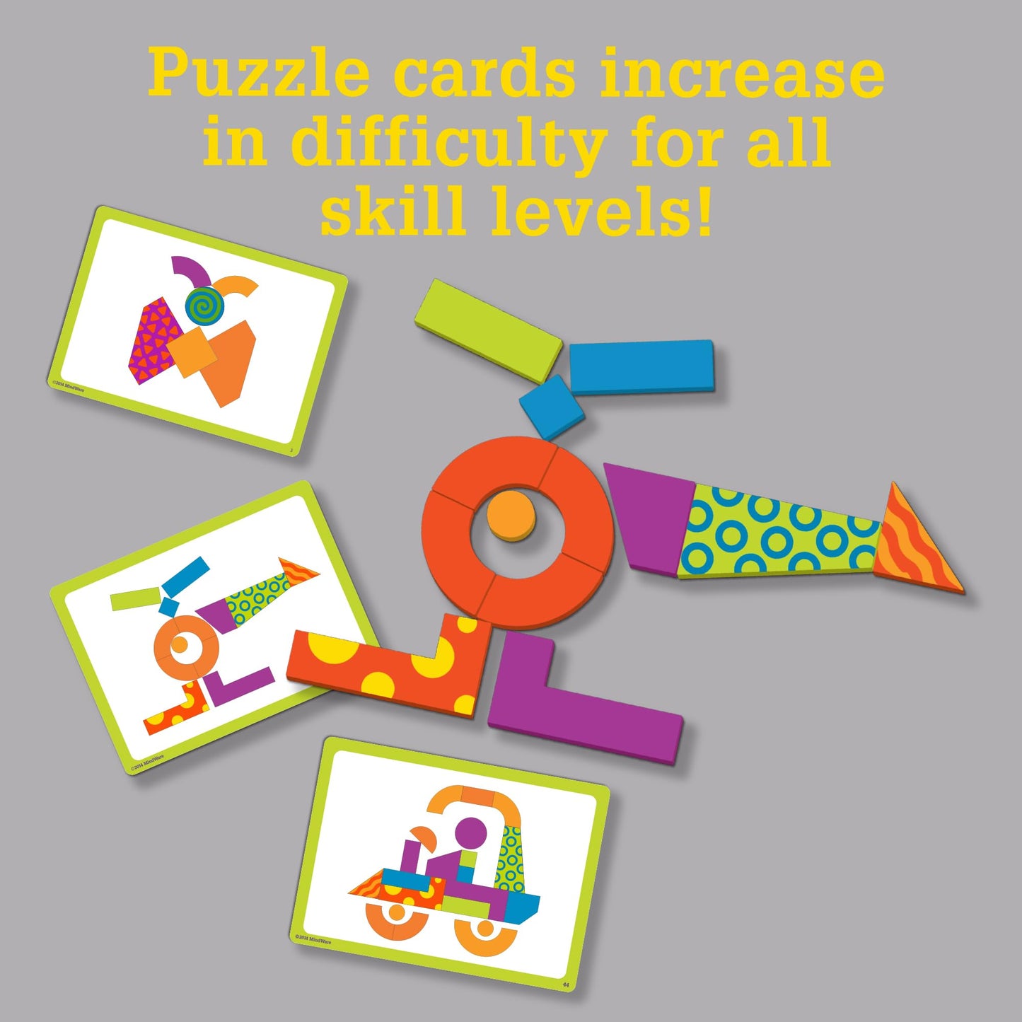 MindWare Imagination Patterns - Jeu magnétique créatif avec des formes à motifs.