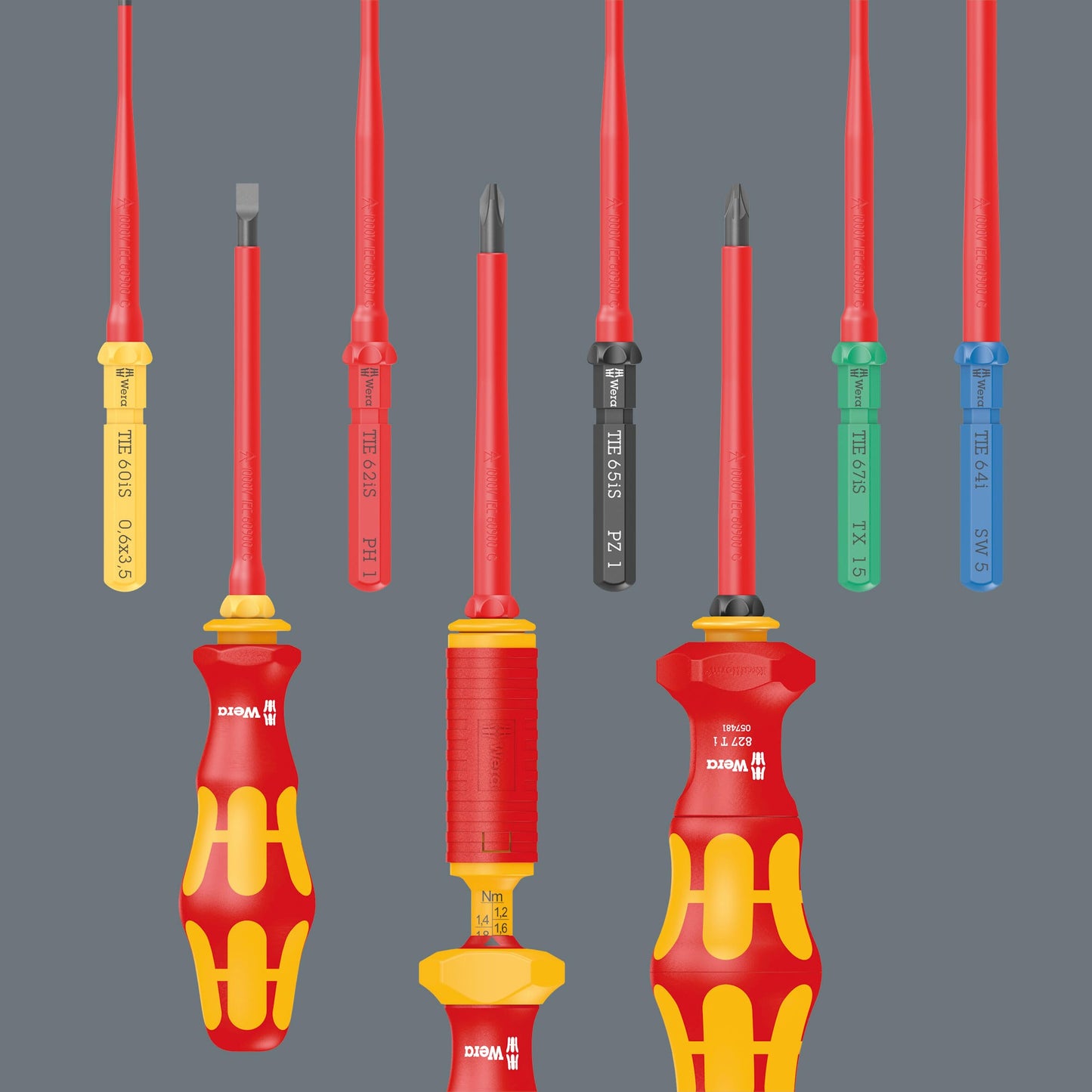 WERA - 05006611001 - Kraftform Kompakt VDE 17 Universal 1 Tool Finder, 17 Pieces