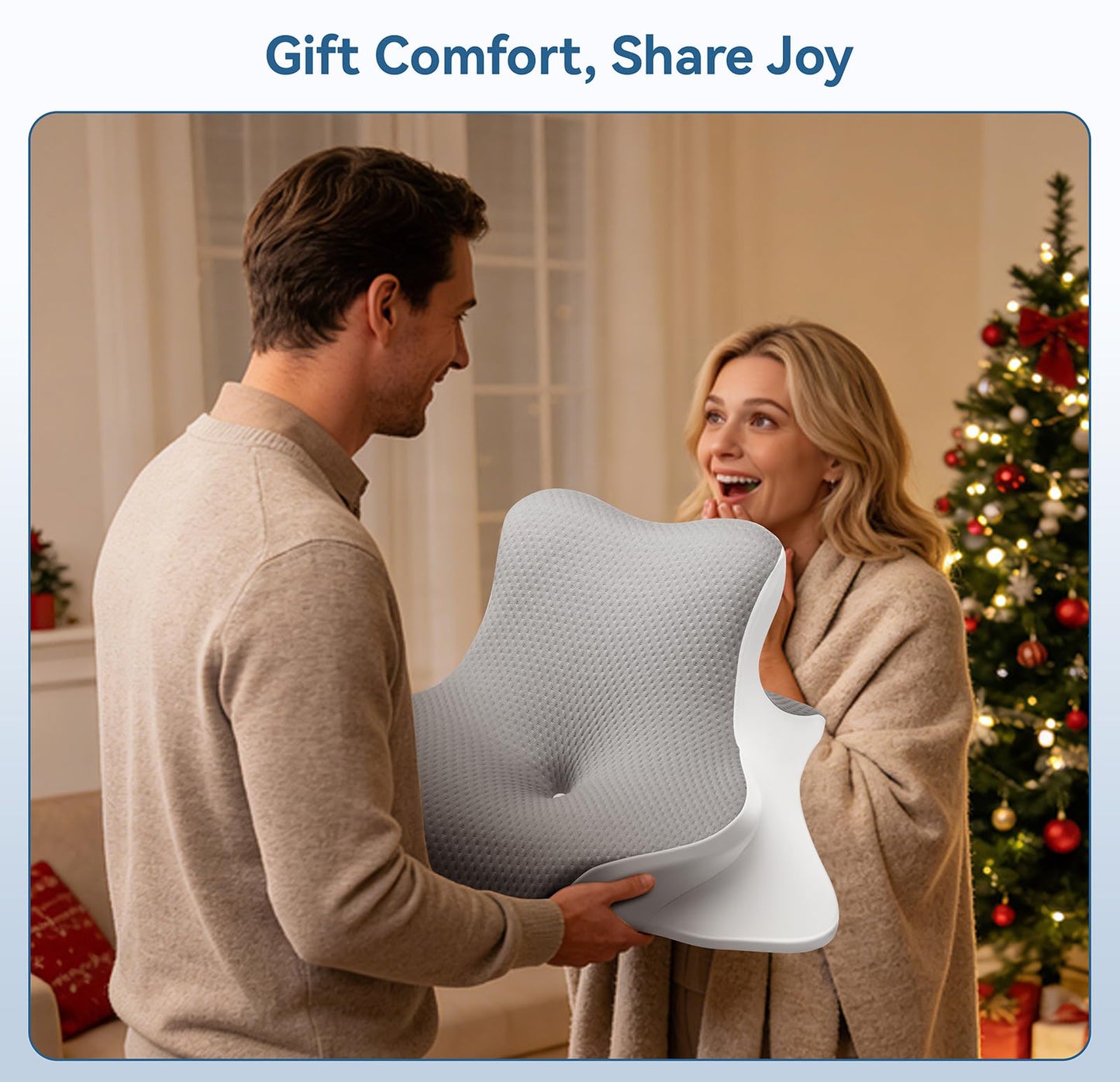 FamiCare Reading Pillow Ergonomic Memory - Wedge Pillow Comfort Support