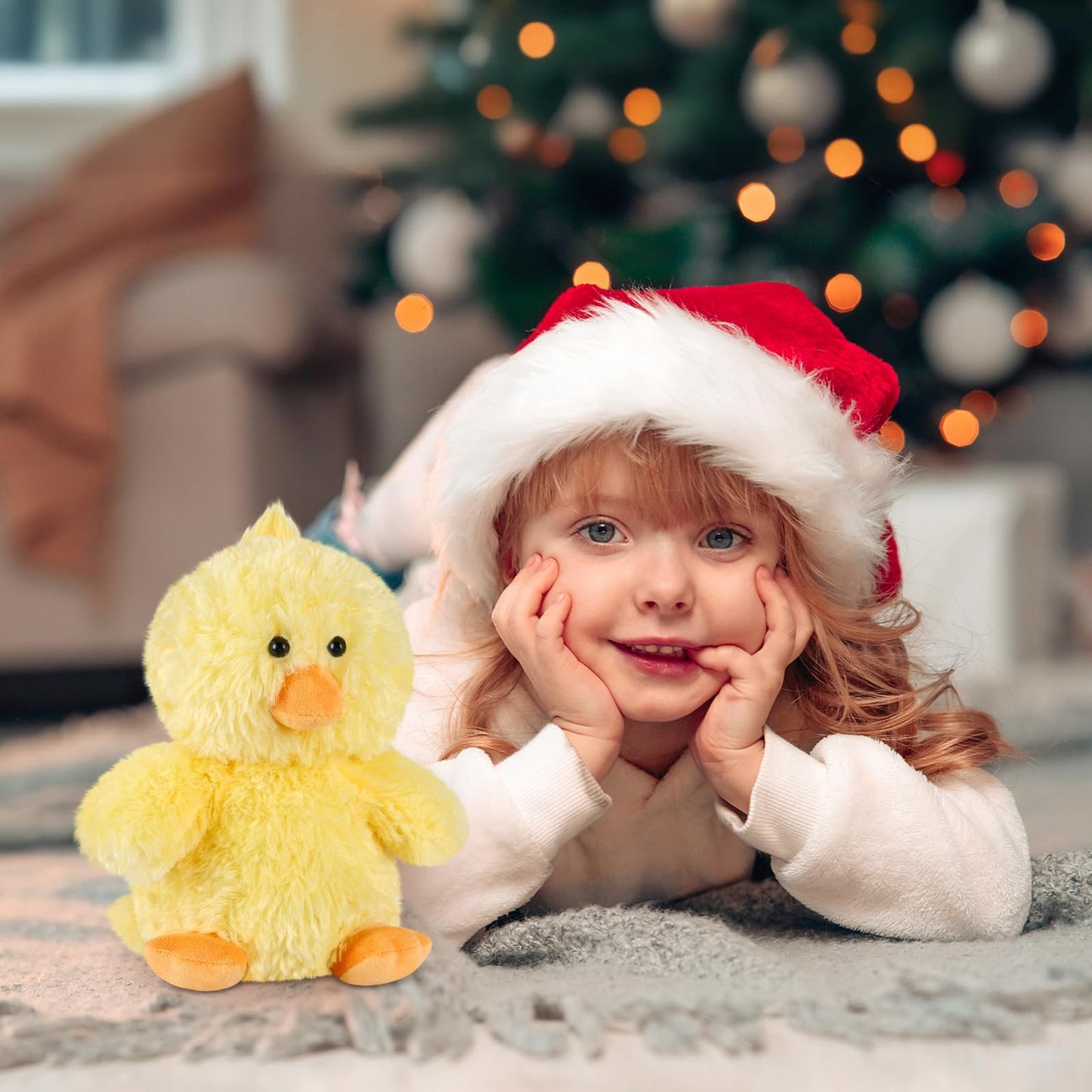 SuzziPals Heatable & Coolable Little Chick Stuffed Animals, Cute Microwavable Heating Pad Plushies for Soothing & Relaxation, Stuffed Chicken Plush Toys, Chicken Gifts