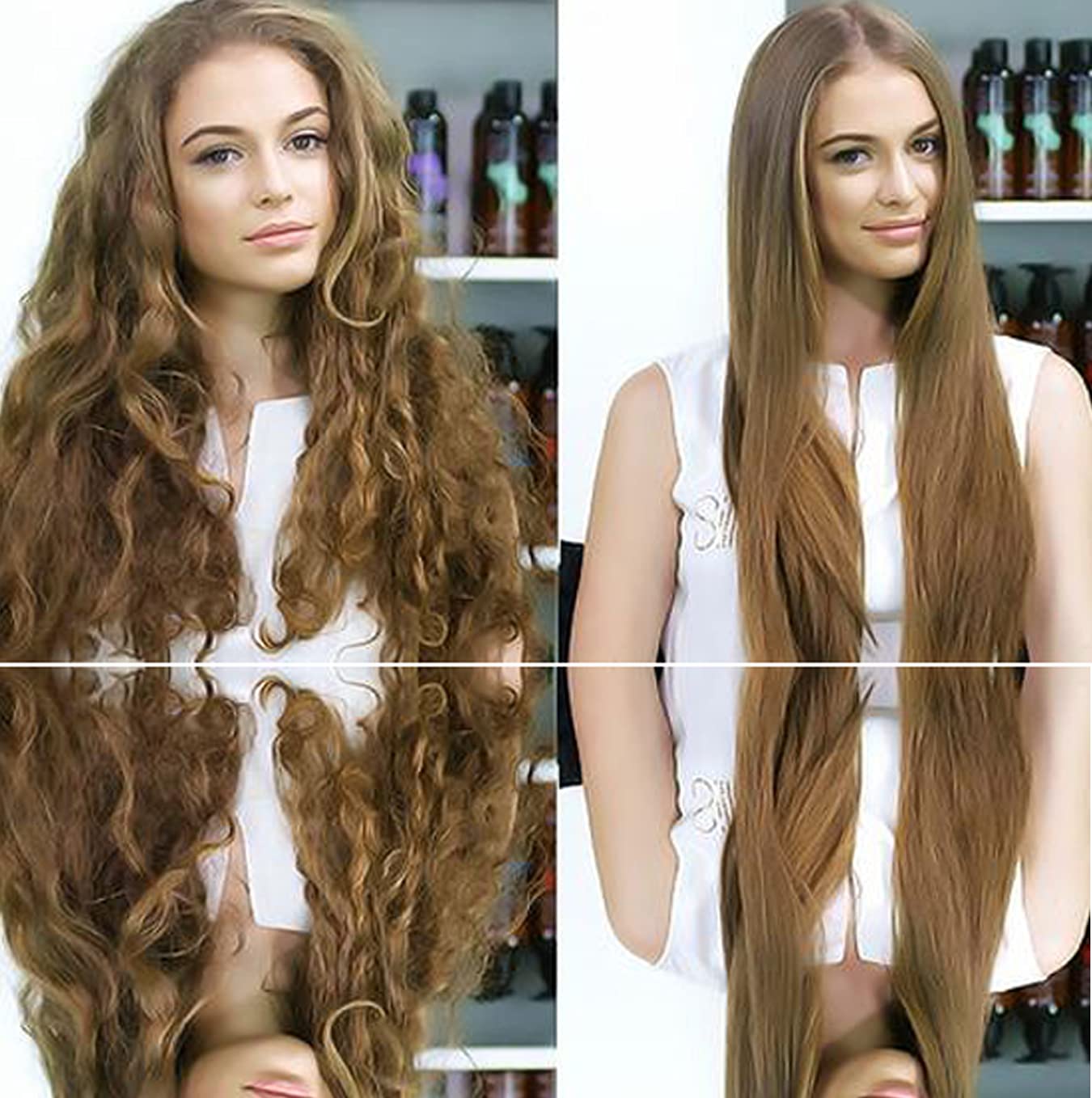Premium Advanced Brazilian Keratin Hair Treatment Straightening Complex Blowout Keratin Professional Salon Results at home for Months Keratina Brasilera Tratamiento (10oz +4oz)