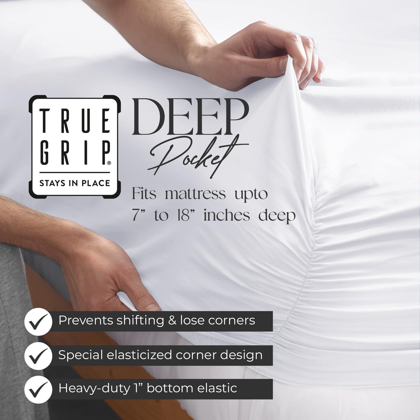 SUPREME ELEGANCE 100% Cotton Queen Sheets, White – 400 Thread Count Percale Weave, Cooling, Hotel Luxury, Deep Pocket Bed Sheet Set
