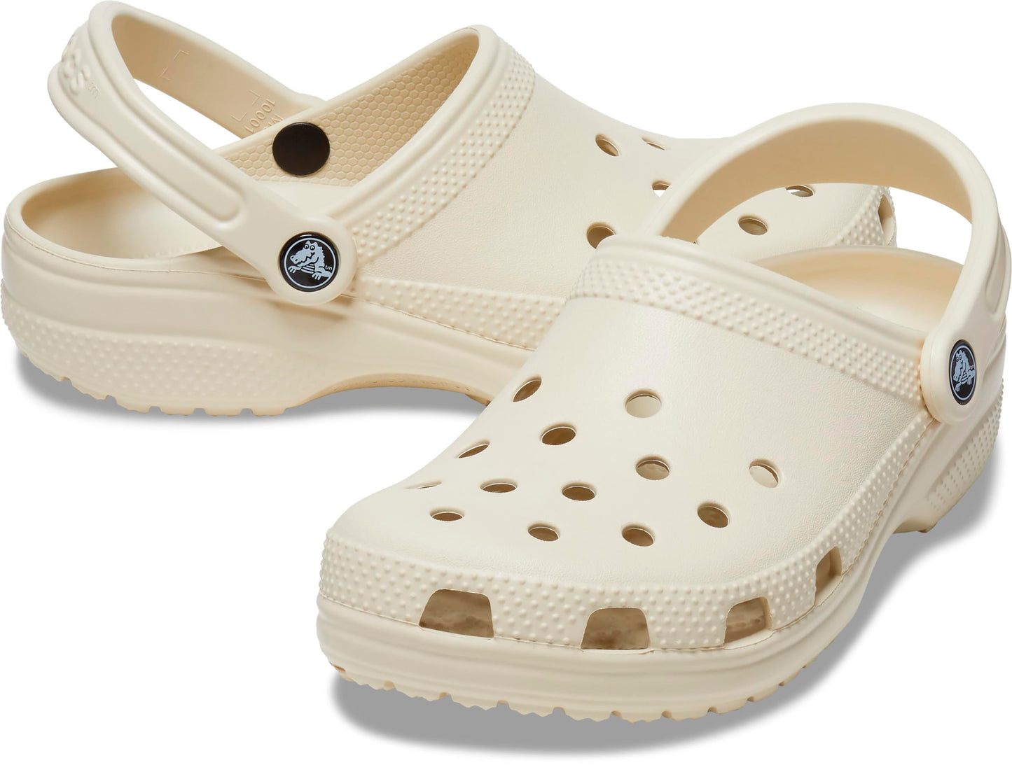 Crocs Unisex-Adult Classic Clog, Clogs for Women and Men, Bone, 6 Men/8 Women