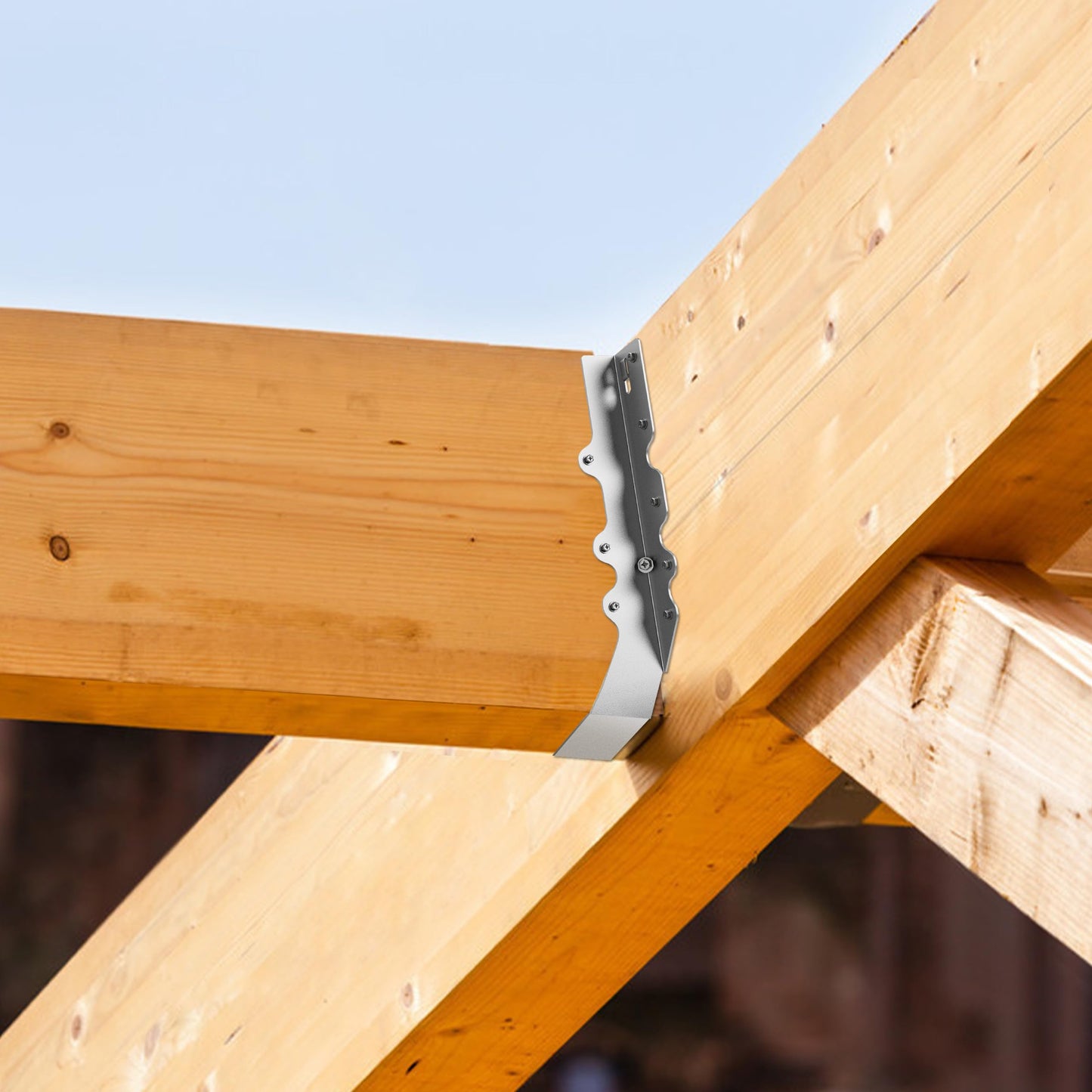 Herbert-fty 2X10 Joist Hanger 20 Gauge LU210 Galvanizing Face Mount Joist Hangers for Wood Hurricane Ties Widely Applicable Rafter Ties - 20 pk