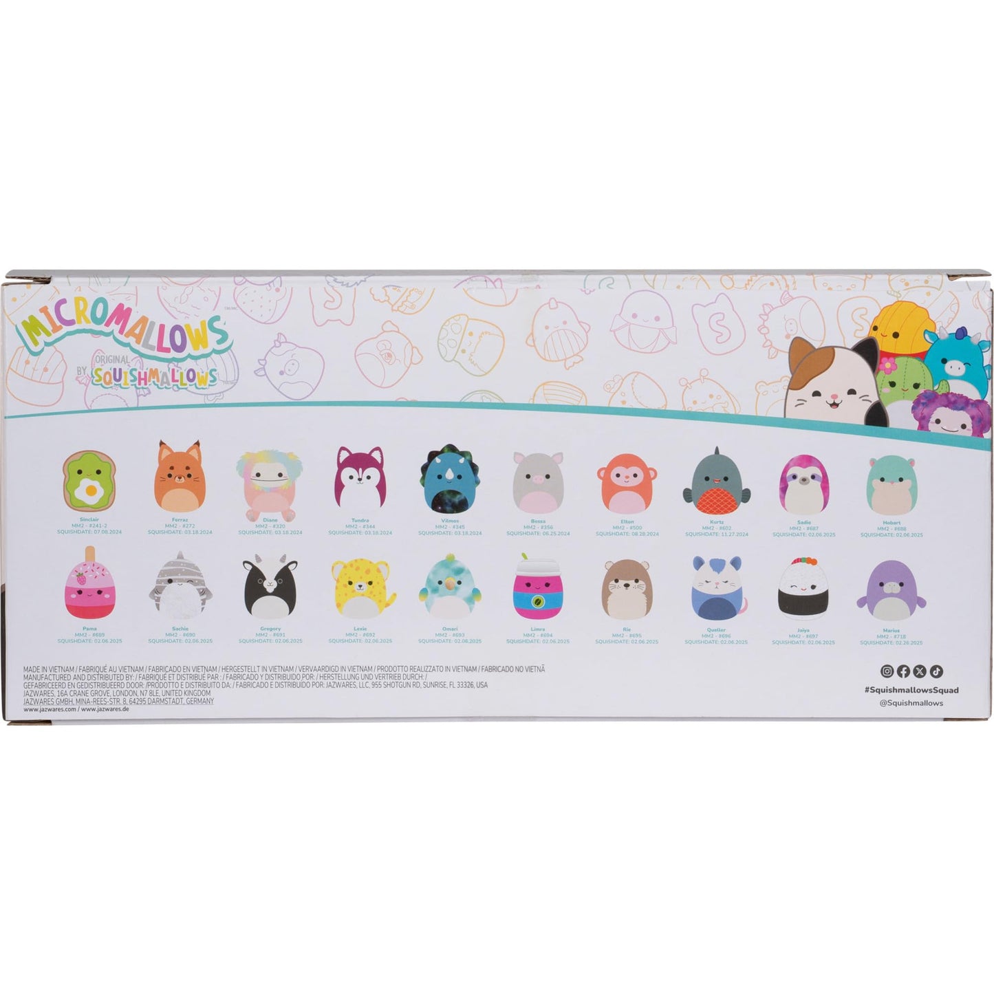 Squishmallows SQM Style Number - SQMM0182