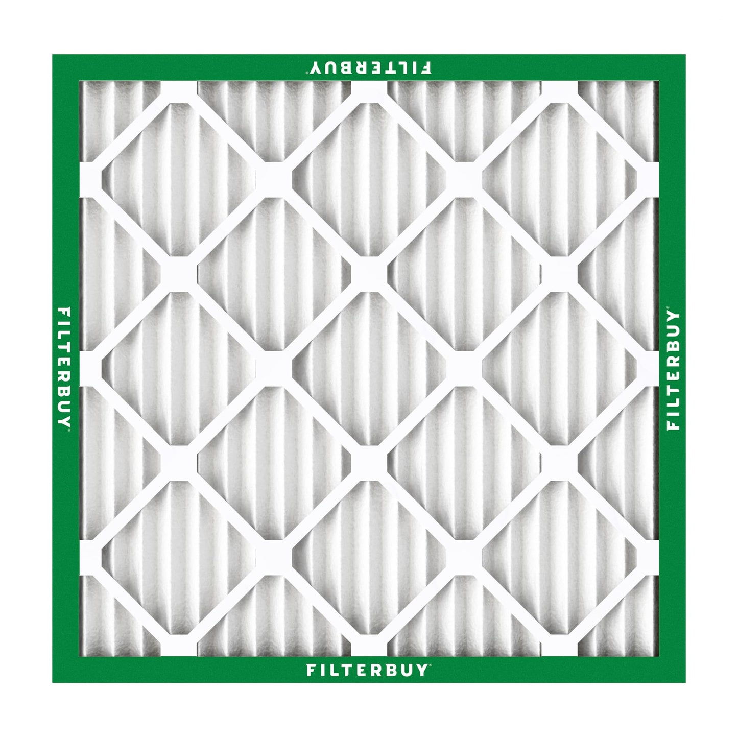 Filterbuy 12x12x1 Air Filter MERV 8 (MPR 700) Dust Defense Replacement (6-Pack), Electrostatic Pleated HVAC AC Furnace Filters, Made in USA (Actual Size: 11.75 x 11.75 x 0.75)