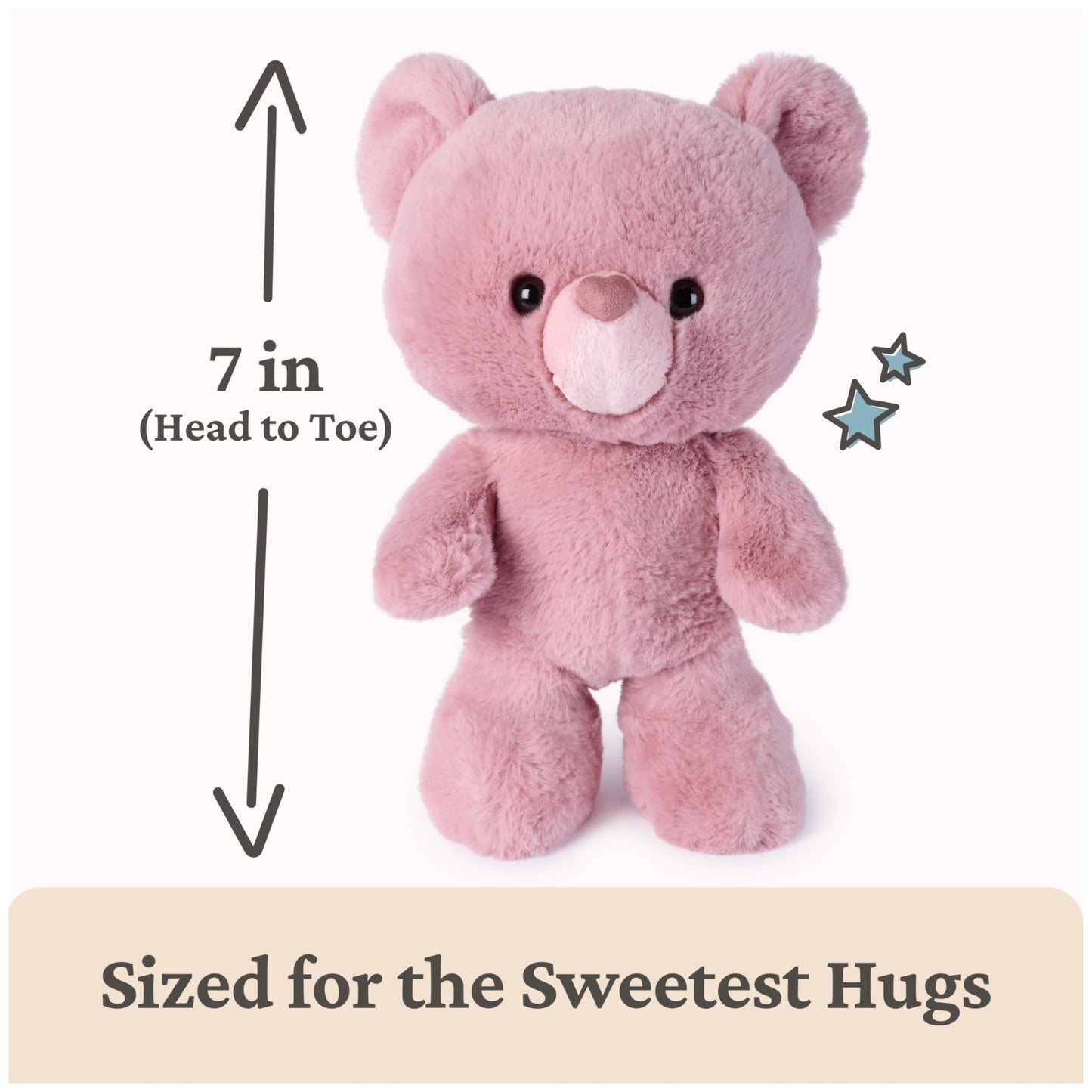 GUND Rose Kai Plush, Premium Teddy Bear, Gifts for Her, Birthday, and Valentine's Day Gift, Stuffed Animal for Ages 0 and Up, 10”