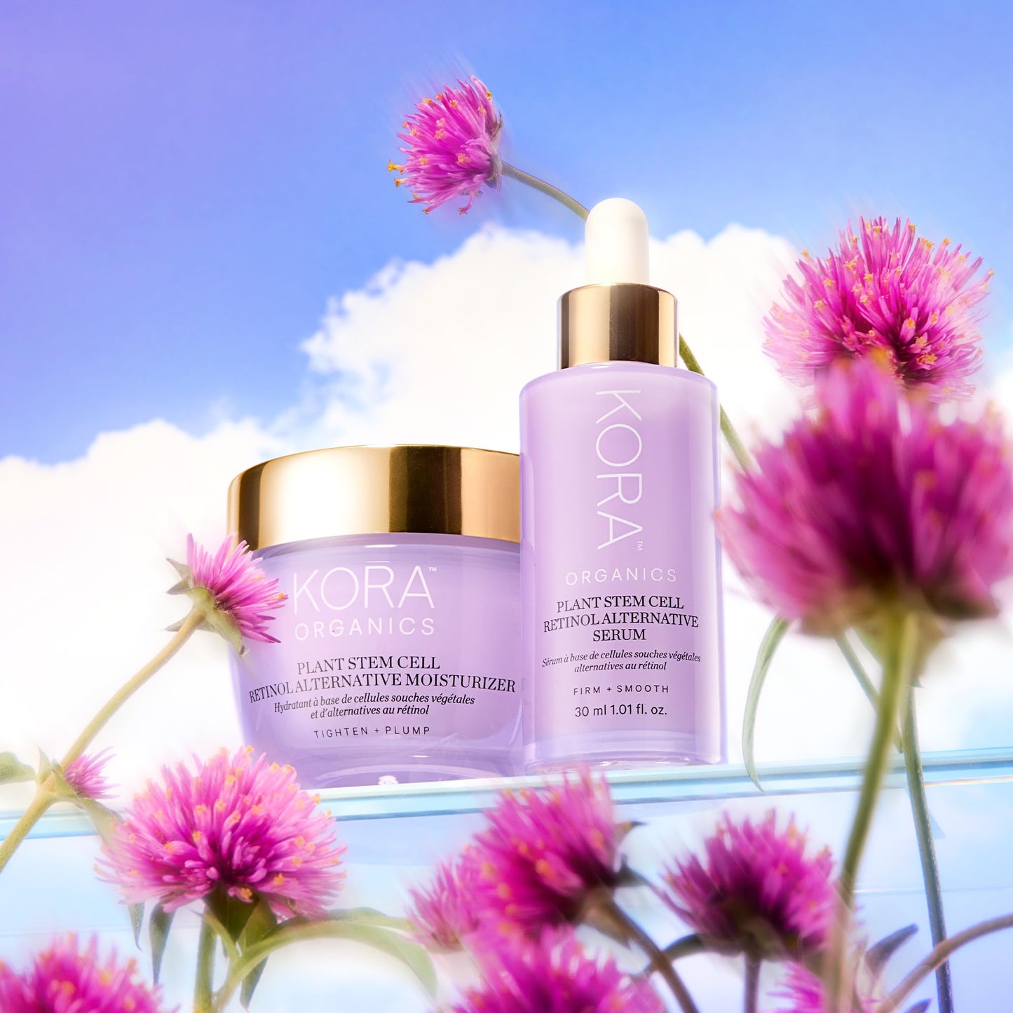 KORA Organics Plant Stem Cell Retinol Alternative Serum, Firming Face Serum, Repair Signs of Aging, Promotes Radiant Skin, Certified Organic, Cruelty Free, Travel Size Anti-Aging Serum, 0.34 fl oz