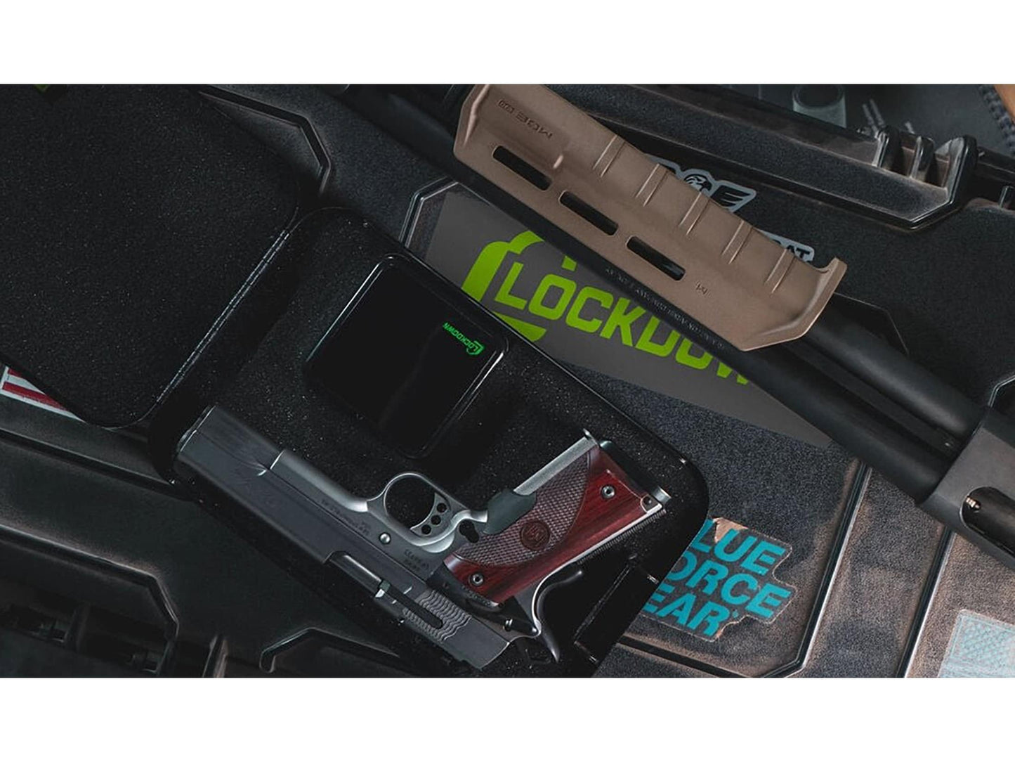 Lockdown Combination Full Size Handgun Vault with All Steel Construction, TSA Approval and California DOJ Certification for Secure Storage and Travel
