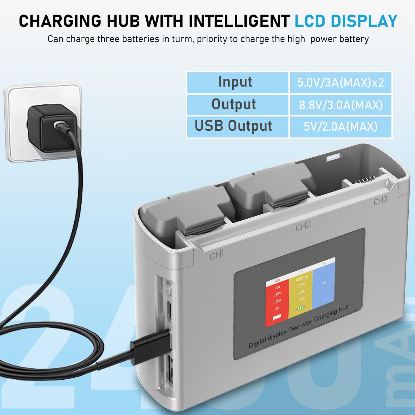 Anegine Mini 4K, 2 SE Battery and Two-Way Charging Hub, Intelligent Flight Batteries Compatible with DJI Mini 2, 2SE, SE, 4K Series Drone, 31mins Max Flight for Mini2 Battery