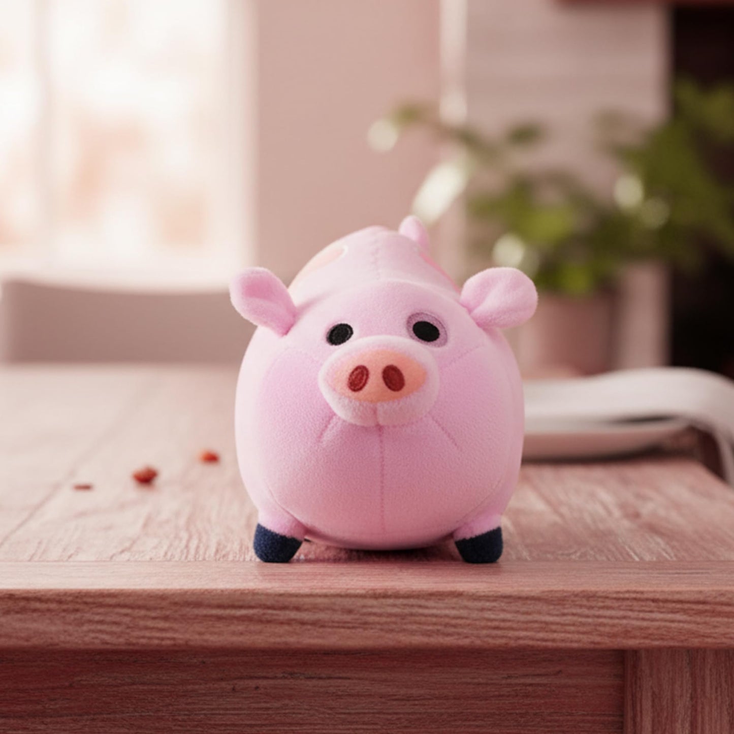 VIYRDOK Waddles Plush Gravity Pink Pig with Pendant, Cute Merch Animal for Kids Adult, Falls Gift Halloween