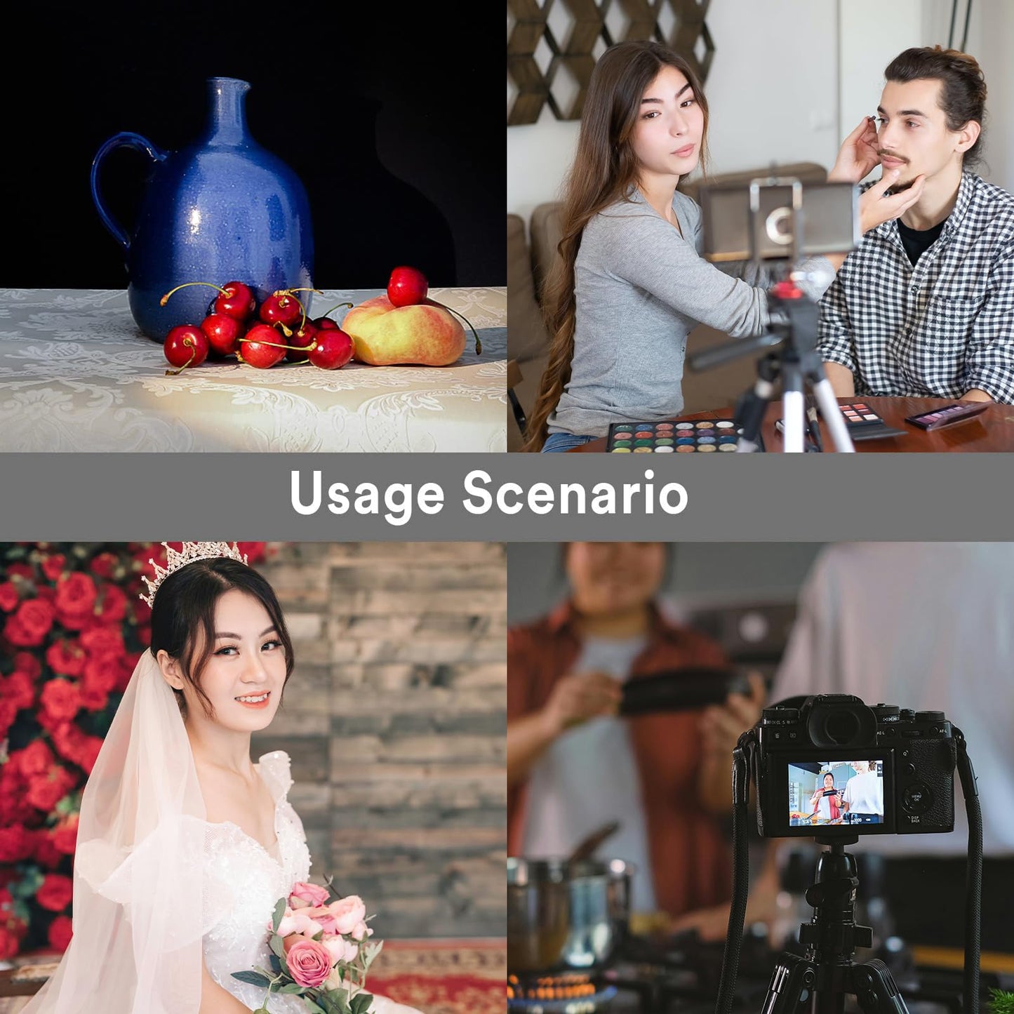 Godox SL-60W SL60W CRI95+Qa>90 5600±300K Bowens Mount LED Video Light,433MHz Grouping System,Wirelessly Adjust Brightness,for Video Recording Wedding Outdoor Shooting,W/Reflector