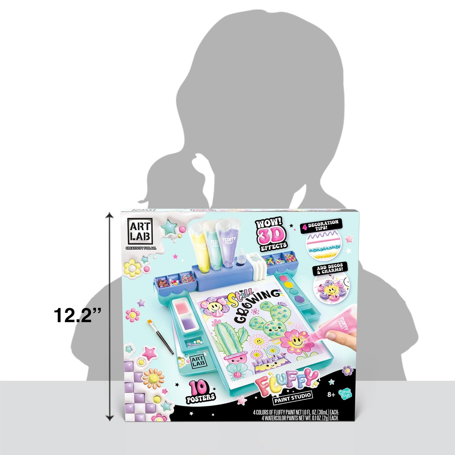 Art Lab Fluffy Paint Studio – 3D Painting Set