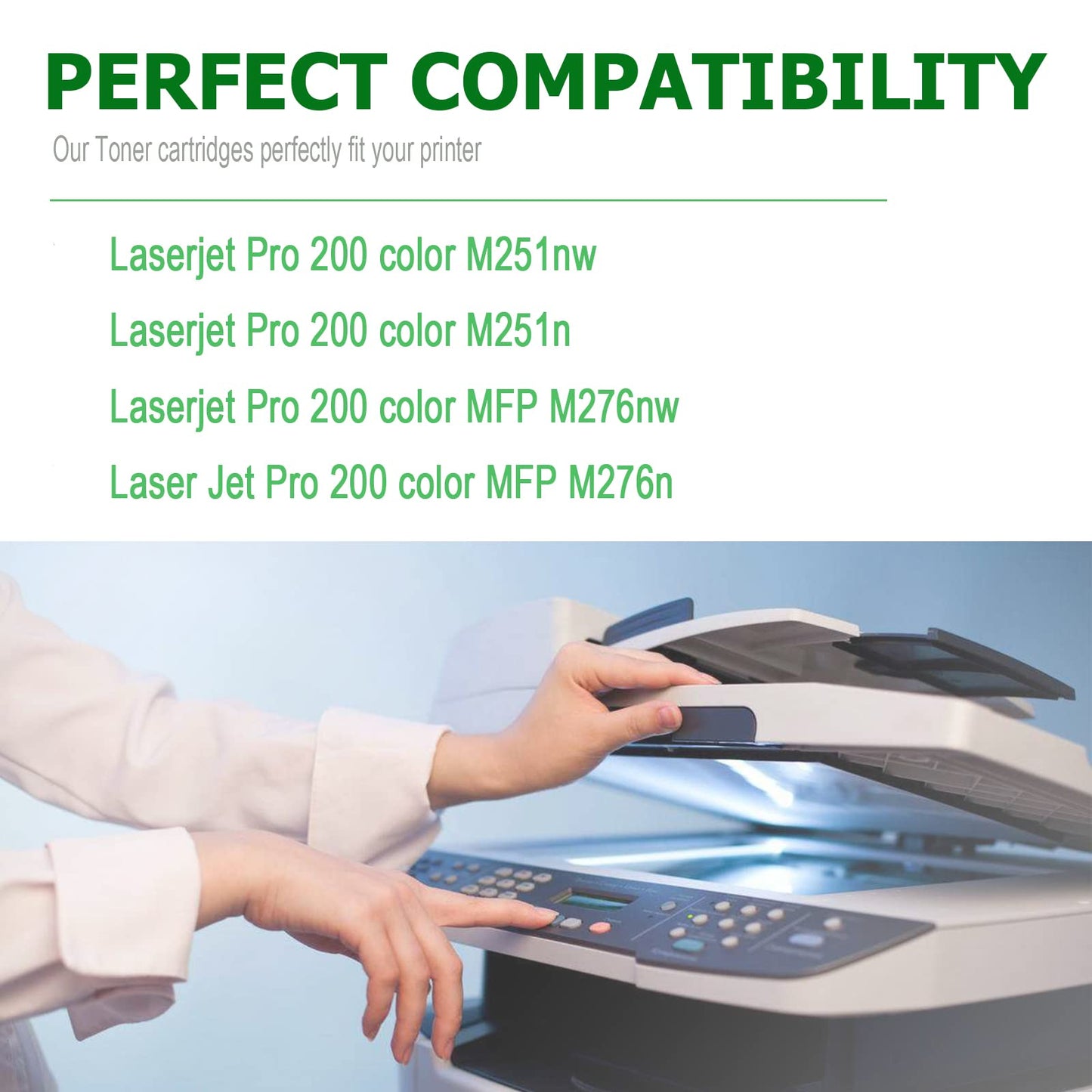 4 Pack Replacement for HP 131A 131X Toner Cartridges for Laserjet Pro 200 Color M251nw MFP M276nw M251n M276n Printer Ink CF210X CF211A CF212A CF213A (Black,Cyan, Magenta, Yellow)