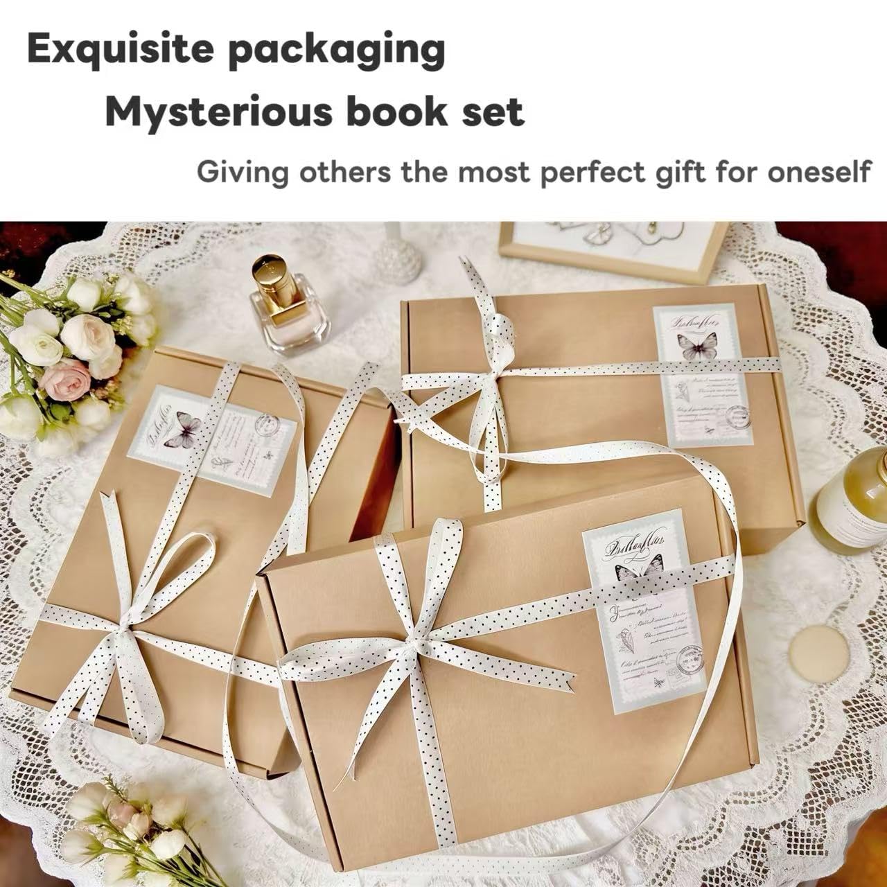 Blind Date with a Book, Mystery Box, Romance, Thriller, Mystery, Fantasy & Non-Fiction | Random Chosen Book with Goodies, Perfect Book Lover Gift for Any Occasion
