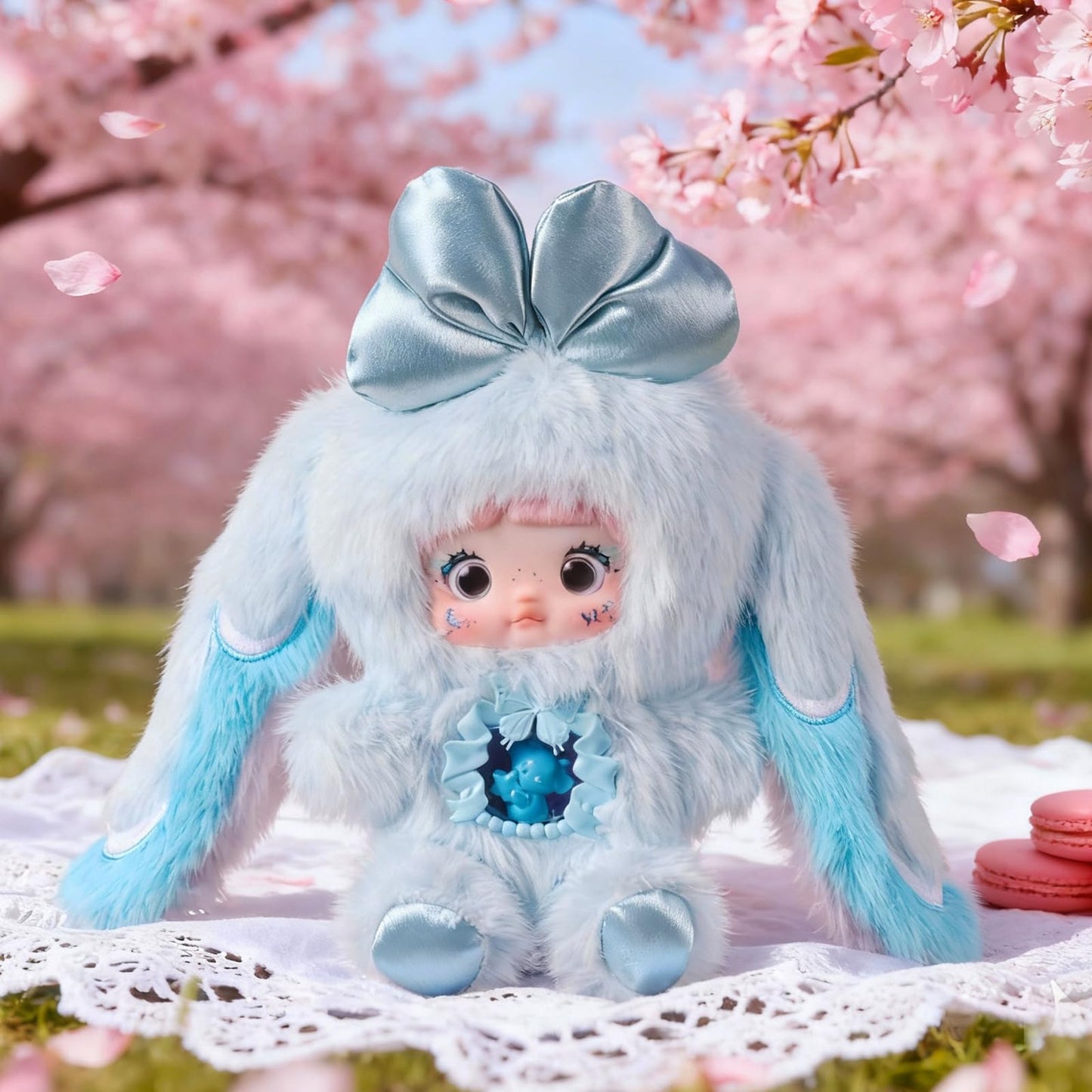 POP JOY Plush Blind Box Nommi V6 Plush Blind Box 3 Expressions Adorable Cute Mystery Plush Toys for Kids and Collectors Surprise Doll Figures with Cute Face Design for 3 or more Single Boxes