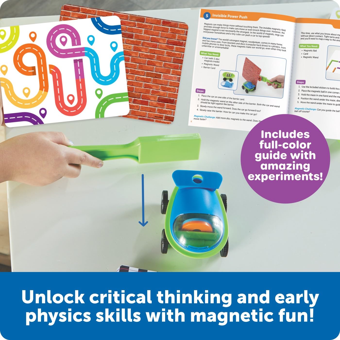 Learning Resources STEM Explores Mega Magnet Set, Toddler Toys, Magnetic Tiles Blocks, Sensory Toys, Kids Games, Classroom Must Haves, Sensory Bin, Birthday Gift, Fine Motor Skills