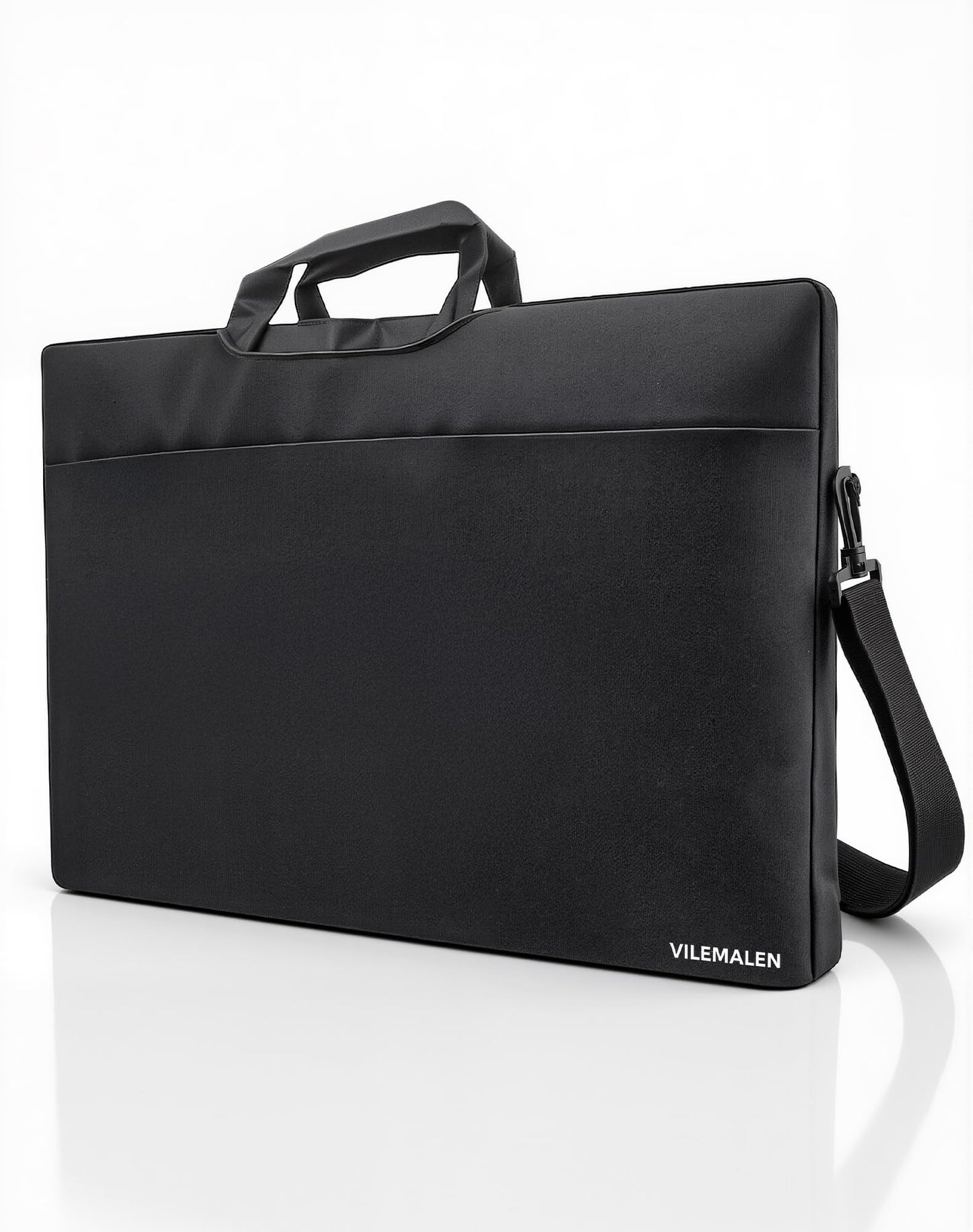 23.8-24 Inch Portable Monitor Sleeve, Water-Resistant Dustproof Case & Soft Lining with Multi-Carry Design (Handle/Shoulder Strap/Luggage Strap), Multi-Pocket Protective Bag for Monitor/Laptop/Tablet
