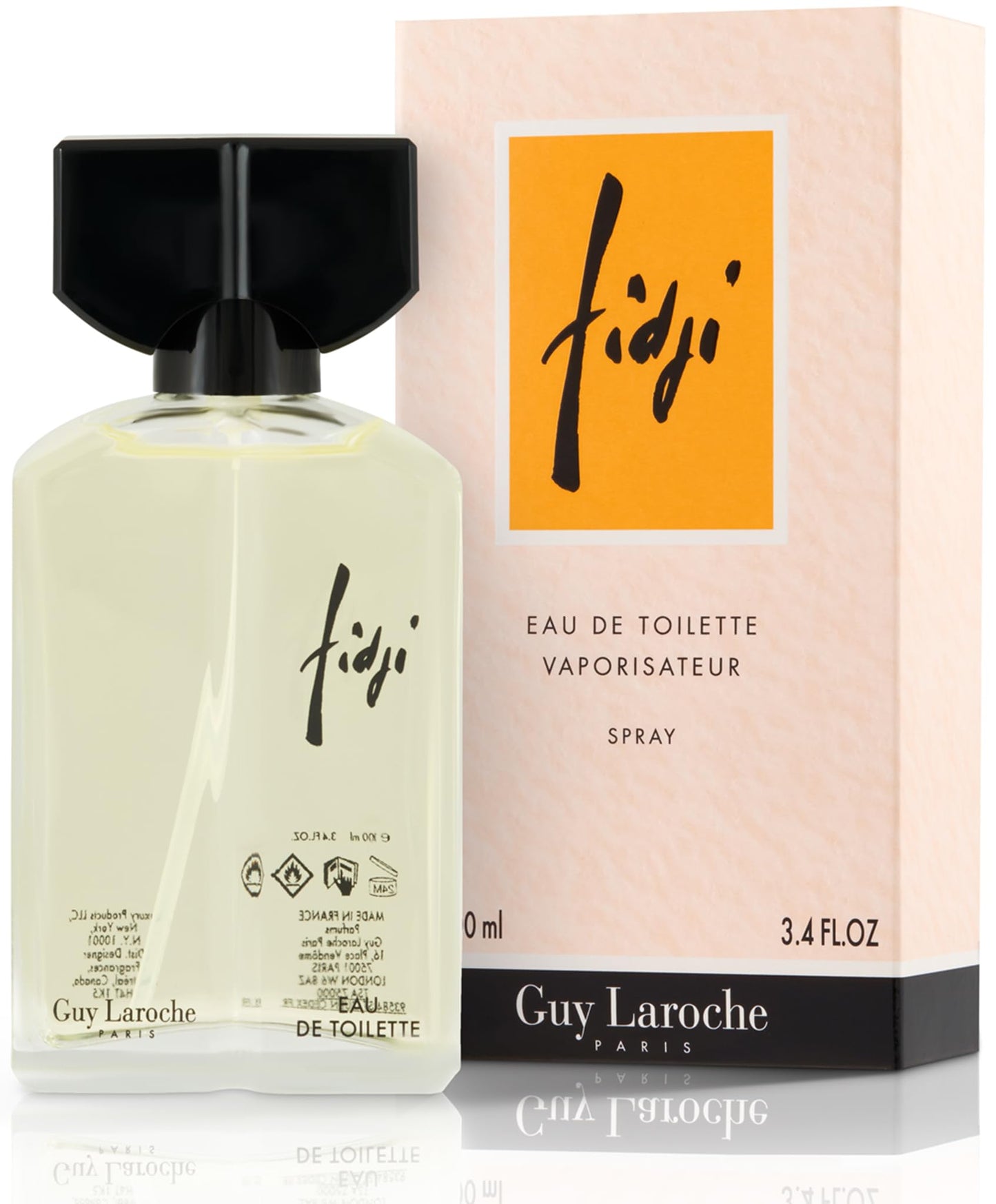 Fidji by Guy Laroche, Iconic Designer Fragrance, Eau de Toilette for Women, Long Lasting Women Perfume, Day and Evening Aromatic Scent, 3.4 Fl. Oz.