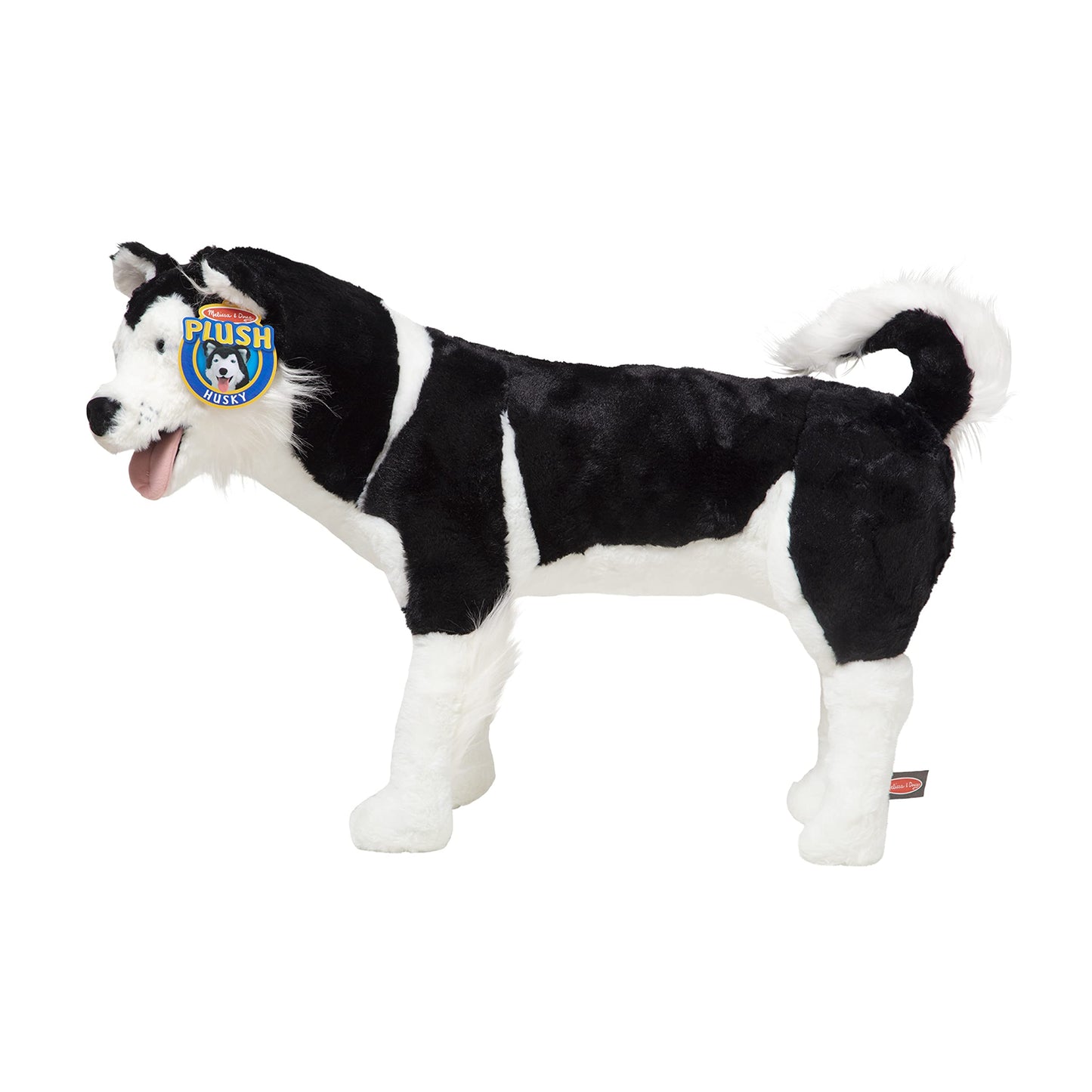 Melissa & Doug Giant Siberian Husky - Lifelike Stuffed Animal Dog (Over 2 feet Tall)