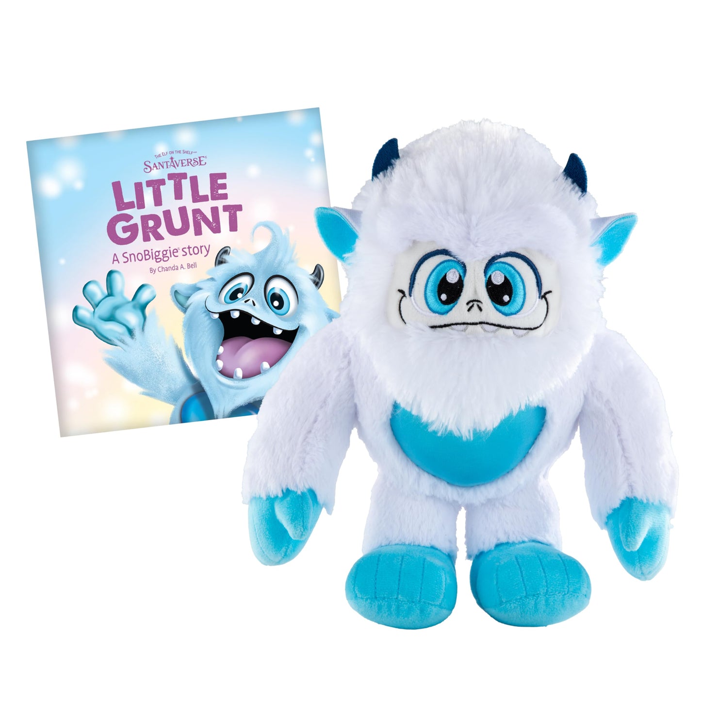 Little Grunt Yeti & Book with Exclusive new Tale Little Grunt: A SnoBiggie Yeti Story by Chanda A. Bell for Fans of The Elf on the Shelf Santaverse