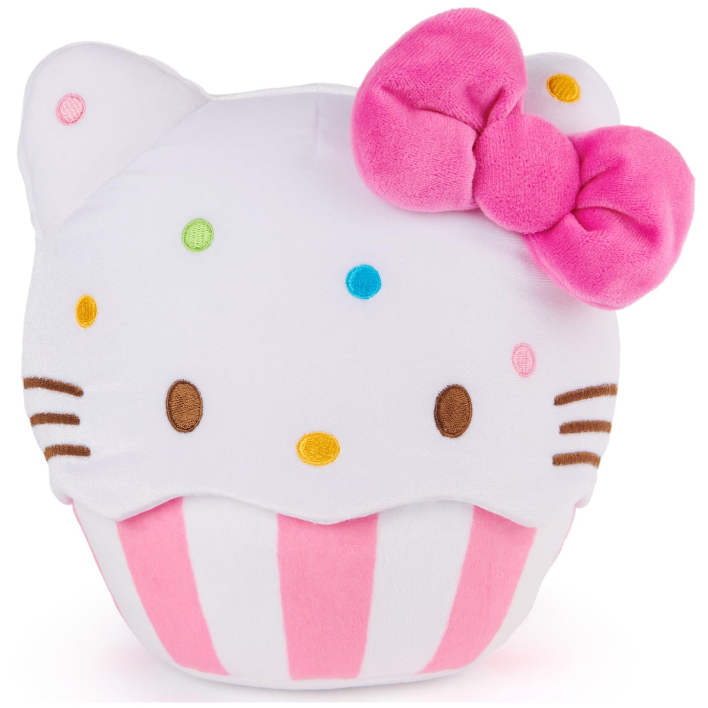 GUND Sanrio Official Hello Kitty Cupcake Plush, Stuffed Animal for Ages 1 and Up, Pink/White, 8”