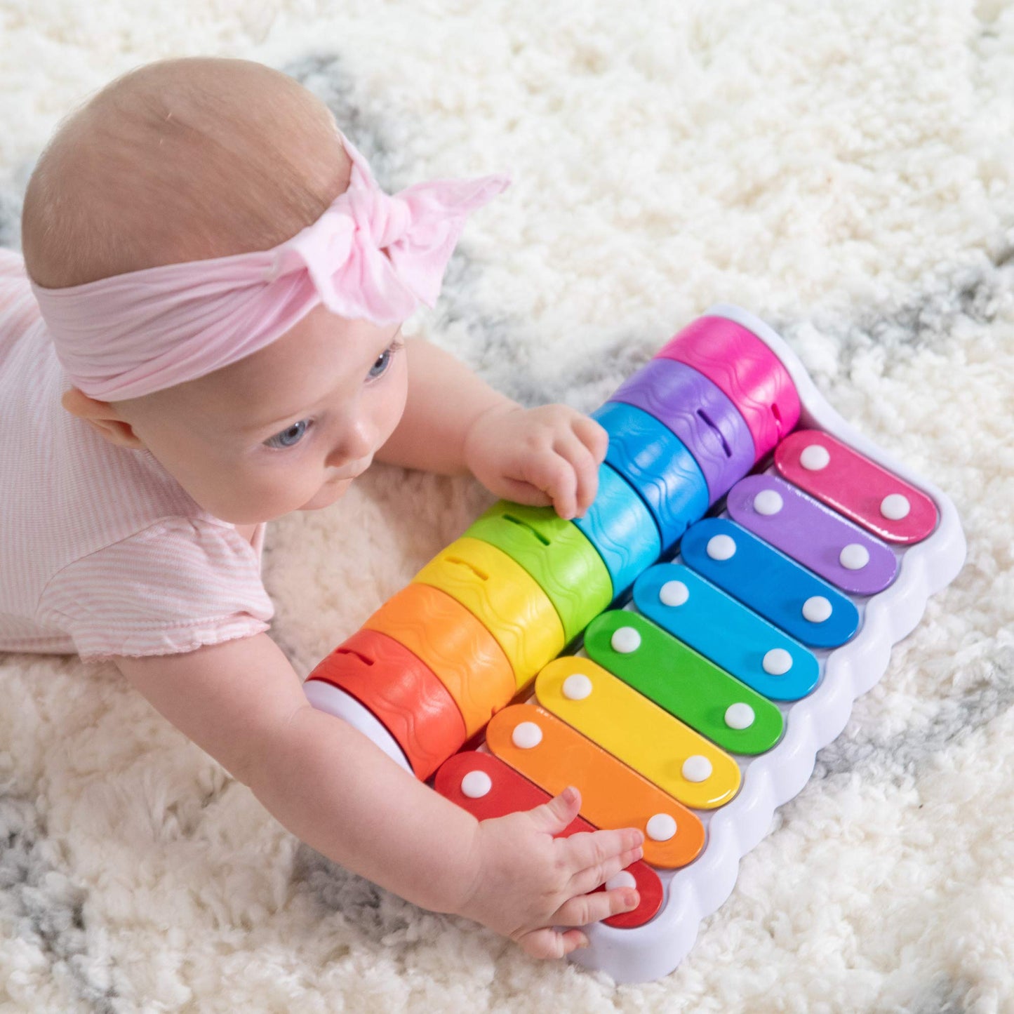 Fat Brain Toys Rock 'n Roller Piano Baby Toys & Gifts for Ages 1 to 10