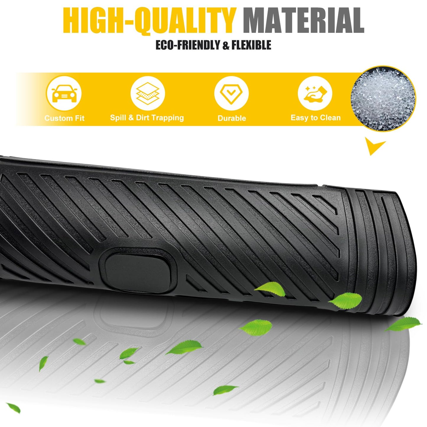 JTYZSM Trunk Mat & Backrest Mat for 2022-2025 Hyundai Tucson All Weather Cargo Mat Rear Back Seat Trunk Liner Only Fit with Optional Bose Premium Audio System (Not fit PHEV or N Line)