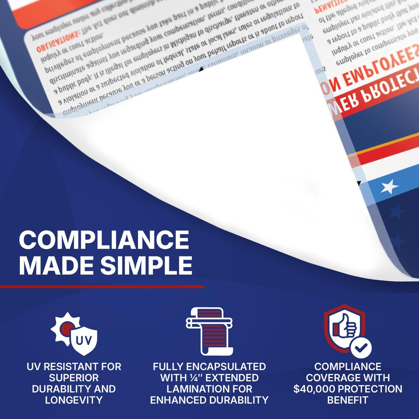 2026 Texas State and Federal Labor Law Poster - English Spanish Combo - OSHA Workplace Compliant - Mandatory Regulations All-In-One Required Compliance Posting for Employees - 17" x 40" - Laminated (Combo)