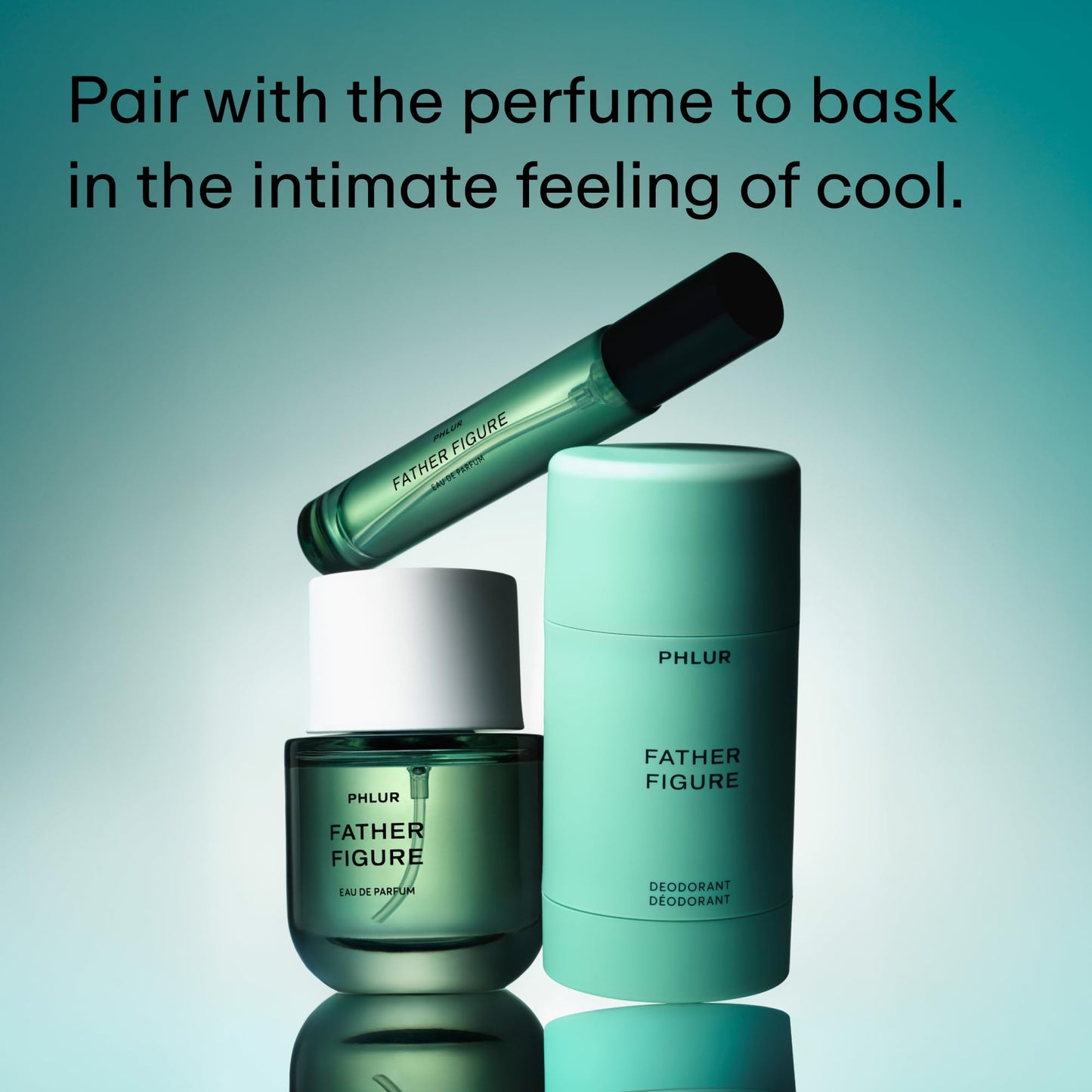 PHLUR Father Figure Eau de Parfum - Full Size Perfume for Women & Men Fragrance - Green Fresh Fig Perfume with Iris, Jasmine, Patchouli, Sandalwood & Vanilla (50mL)