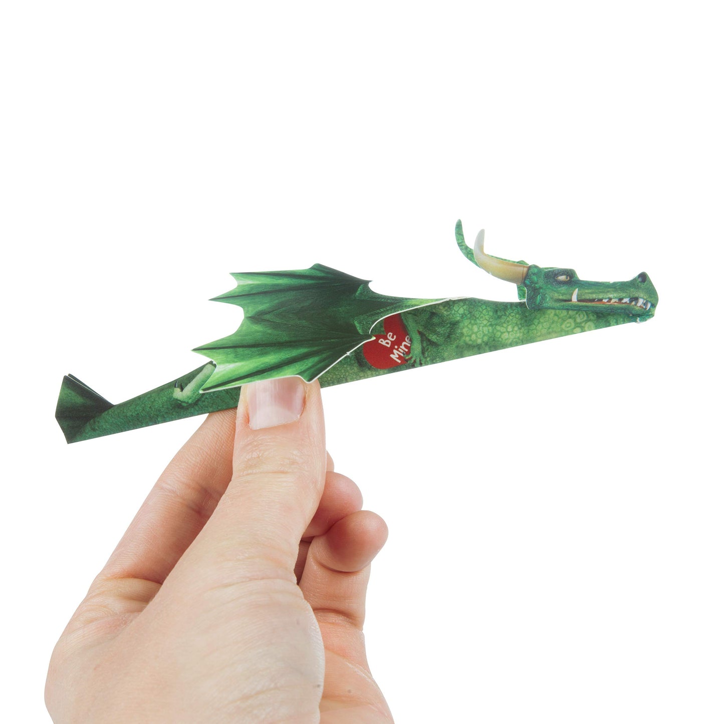 Flying Dragons Valentines Day Cards for Kids, 28 Card Pack & Envelopes - Fold and Fly Paper Airplanes - Great for School Classroom Parties - Boys & Girls ages 4+
