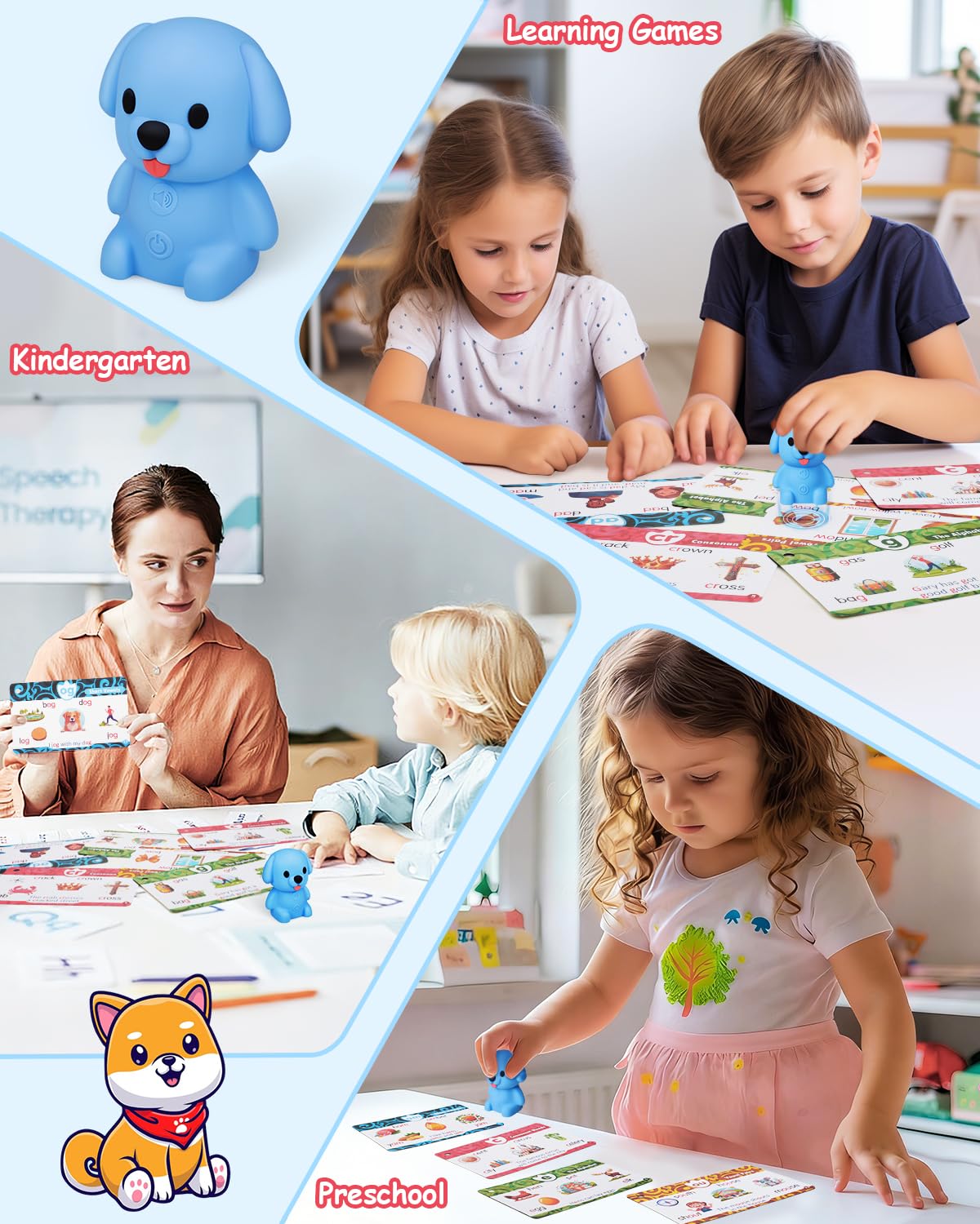 Humzo Talking Phonics Flash Cards with Reader Pen